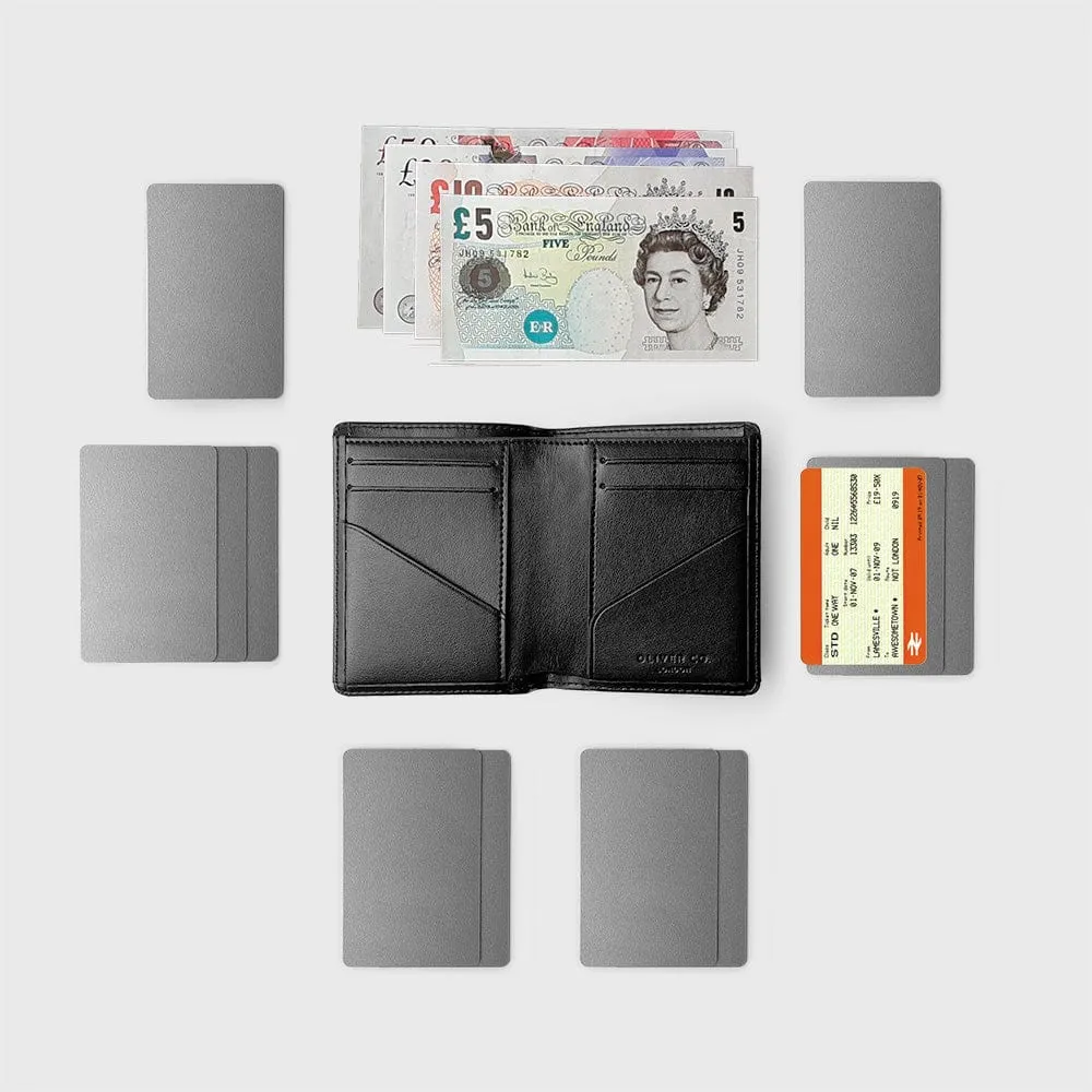 Premium RFID Apple Leather Vegan Note Wallet | Coastal Blue