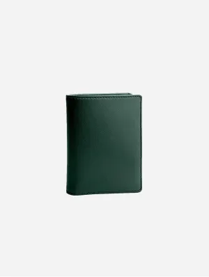 Premium RFID Apple Leather Vegan Note Wallet | Forest Green