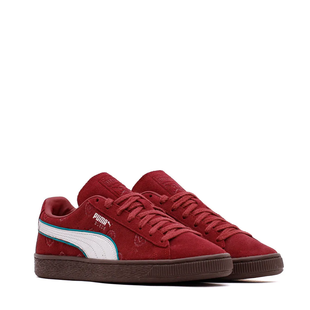 Puma Men Suede 2 x One Piece Red Silver 396521-01