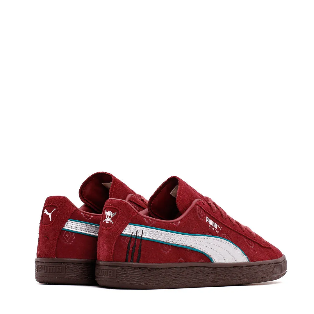 Puma Men Suede 2 x One Piece Red Silver 396521-01