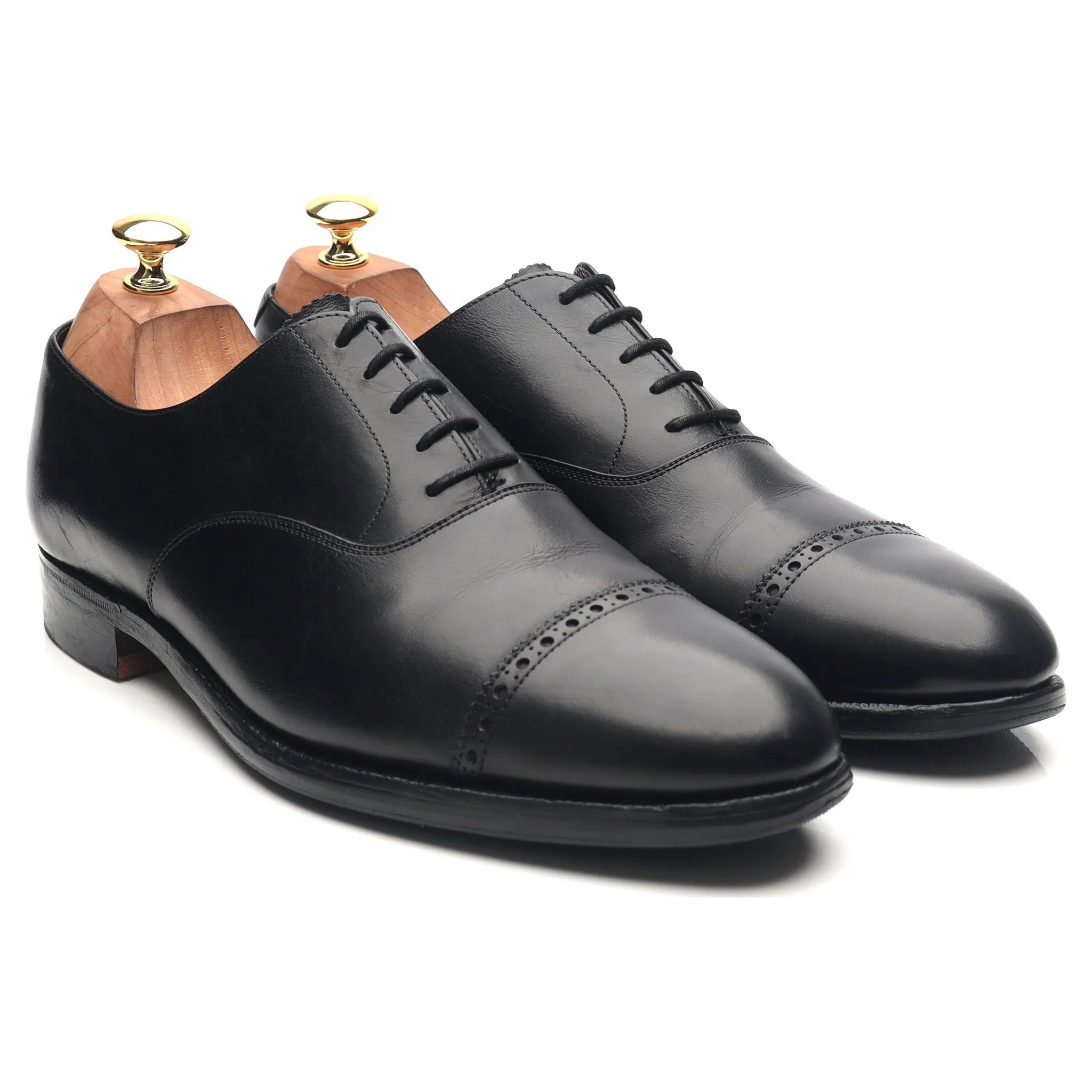 'Putney' Black Leather Oxford UK 10 F