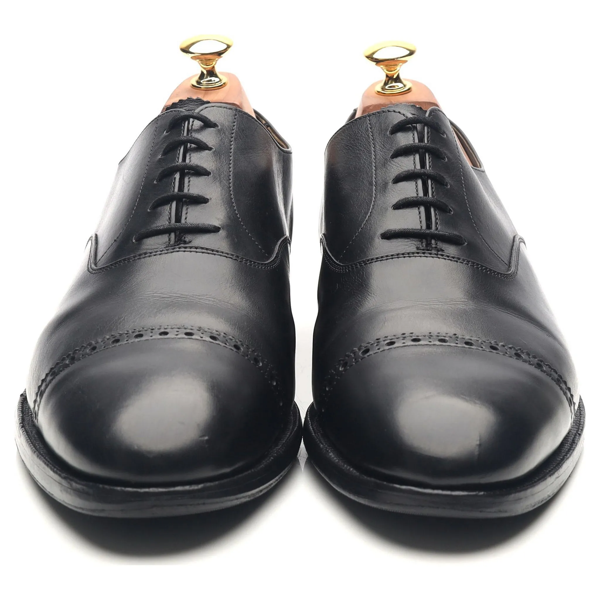 'Putney' Black Leather Oxford UK 10 F