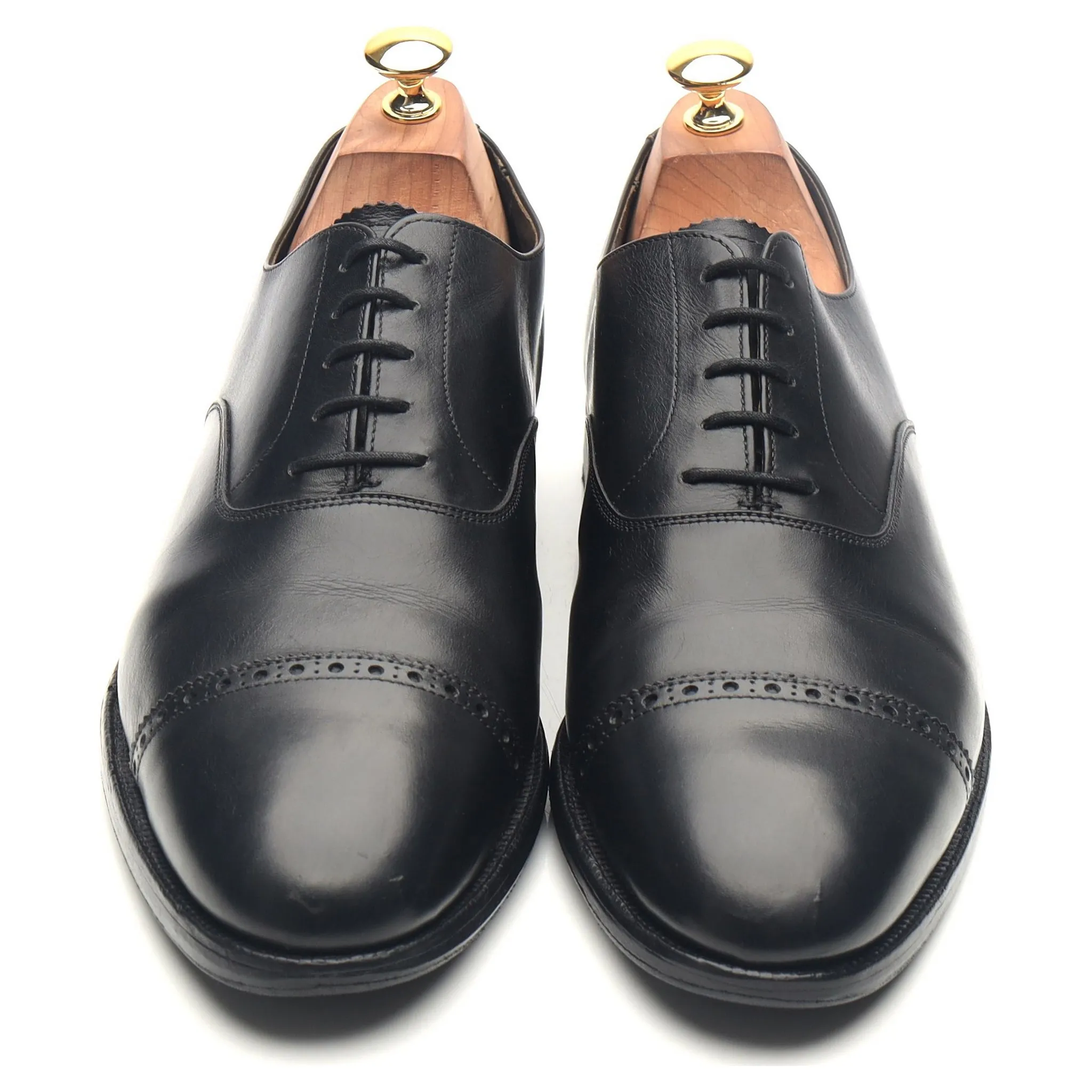 'Putney' Black Leather Oxford UK 10 F