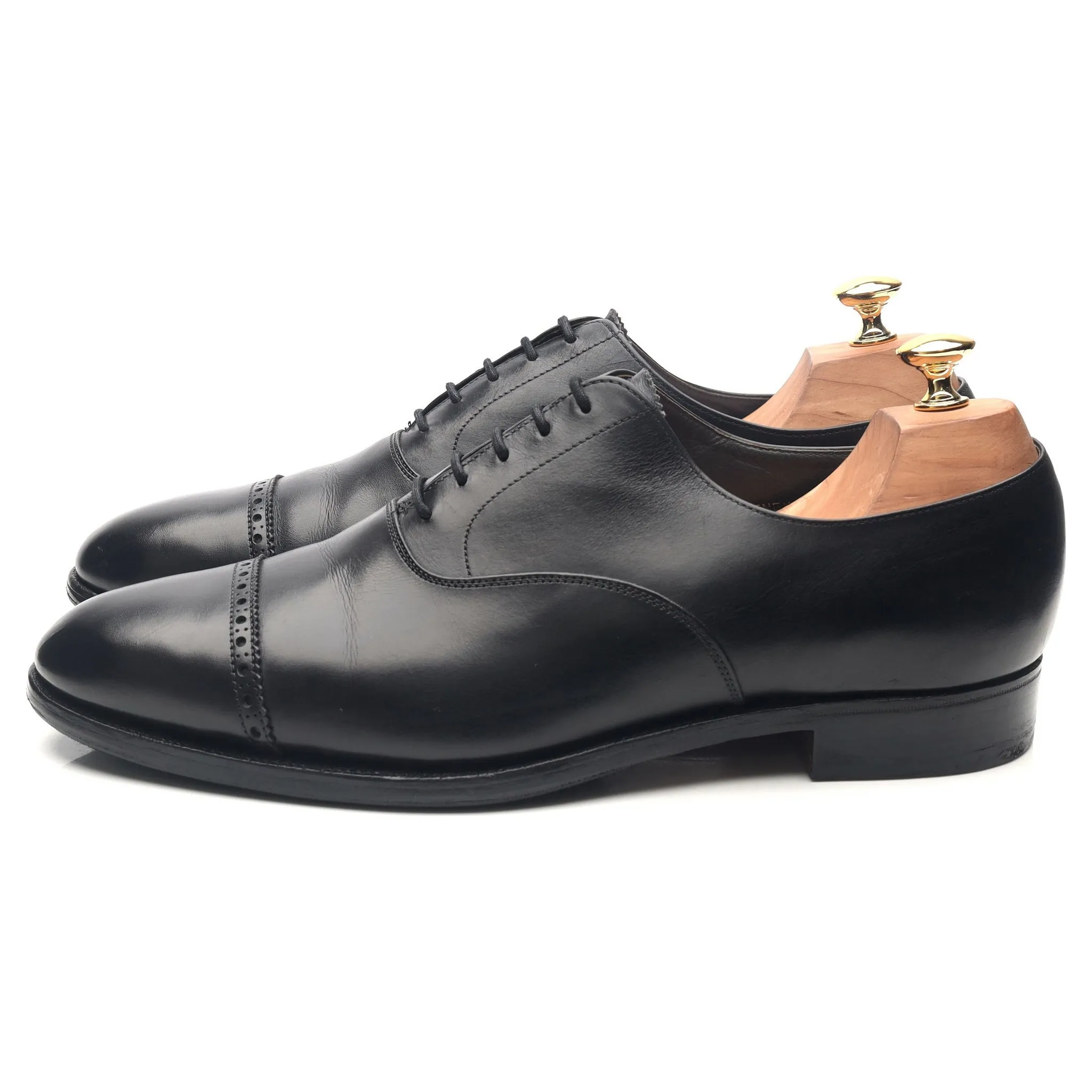 'Putney' Black Leather Oxford UK 10 F
