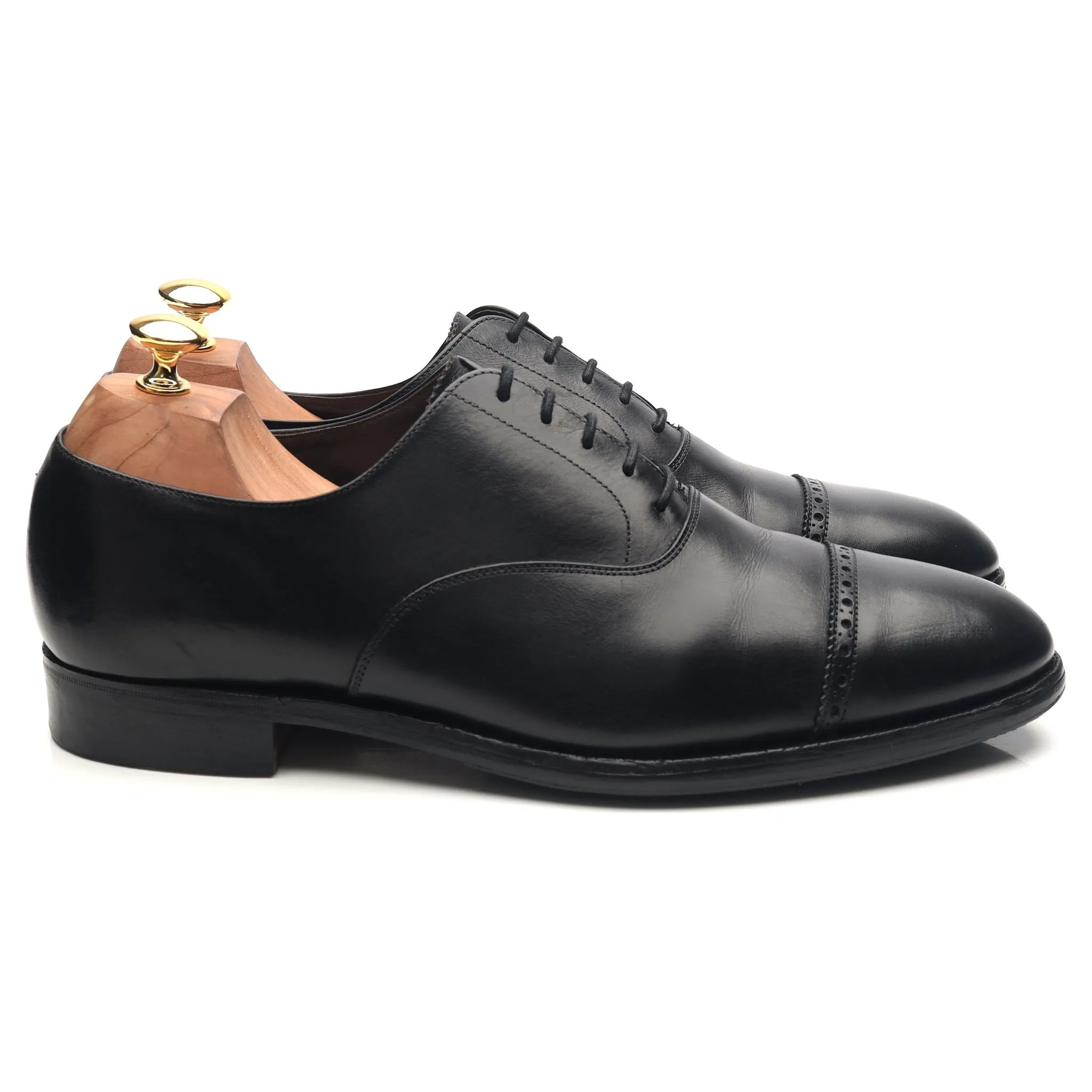 'Putney' Black Leather Oxford UK 10 F