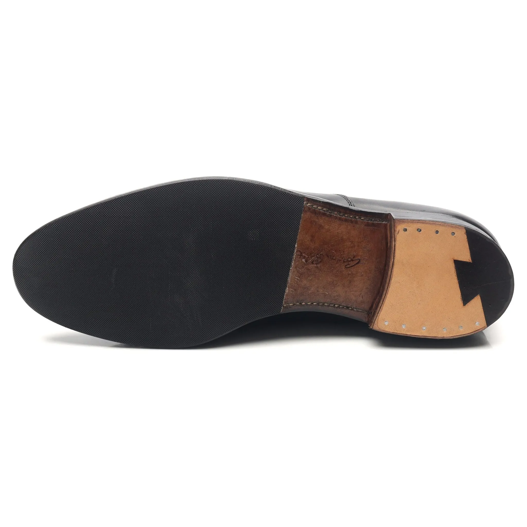 'Putney' Black Leather Oxford UK 10 F