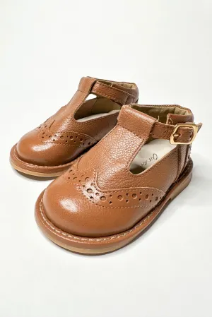 "Woody" Camel Leather Shoes