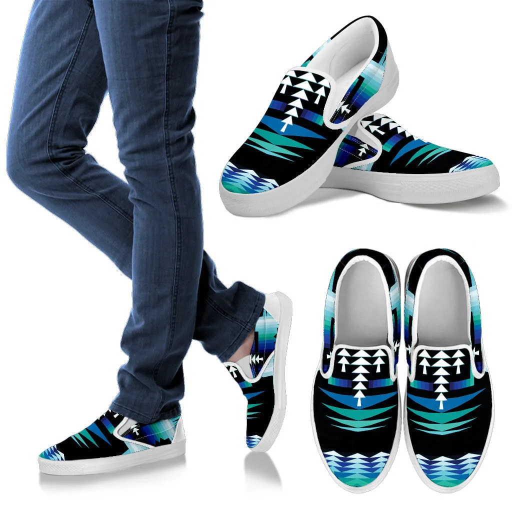 Rainy Sky Women's Slip Ons
