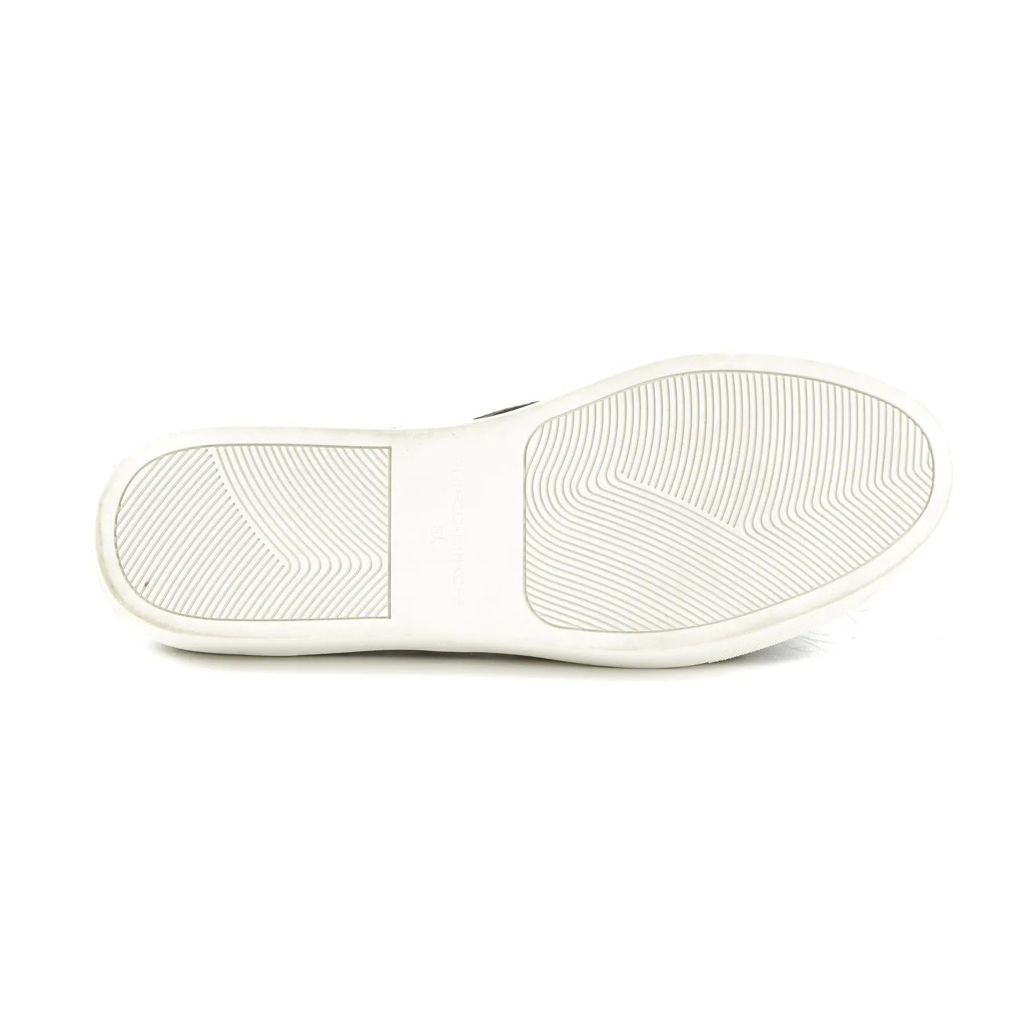 REBECCA MINKOFF Women's Sloane Pom Pom Black Slip-On Sneakers $175 NIB