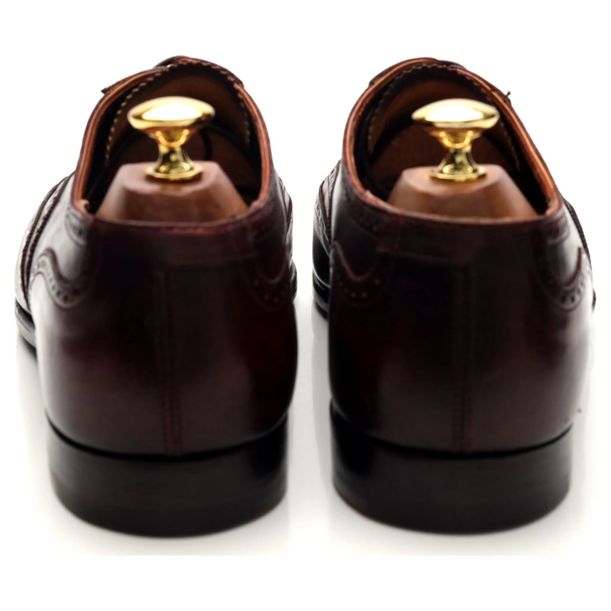 'Reuben' Burgundy Leather Oxford Brogue UK 9 E