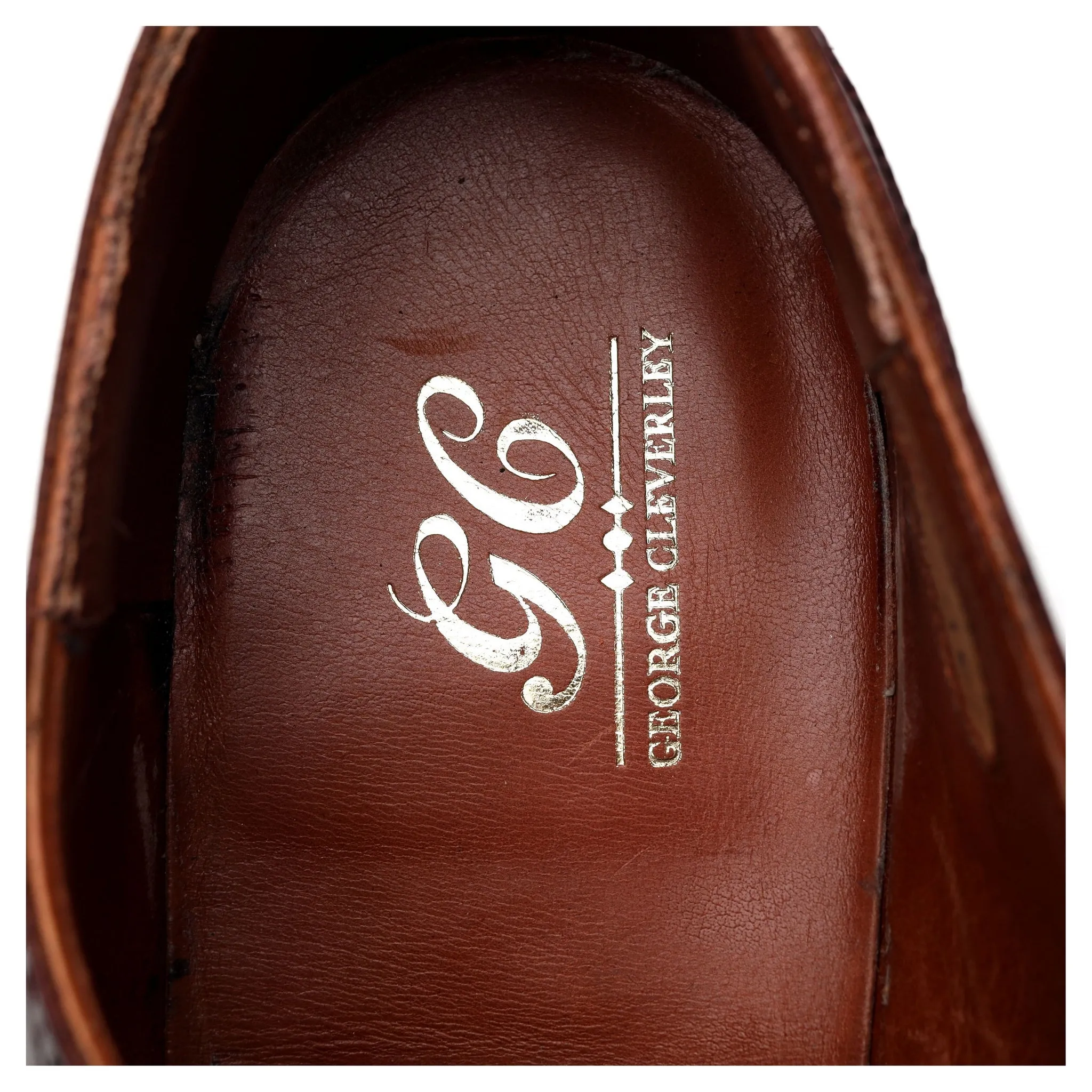 'Reuben' Burgundy Leather Oxford Brogue UK 9 E