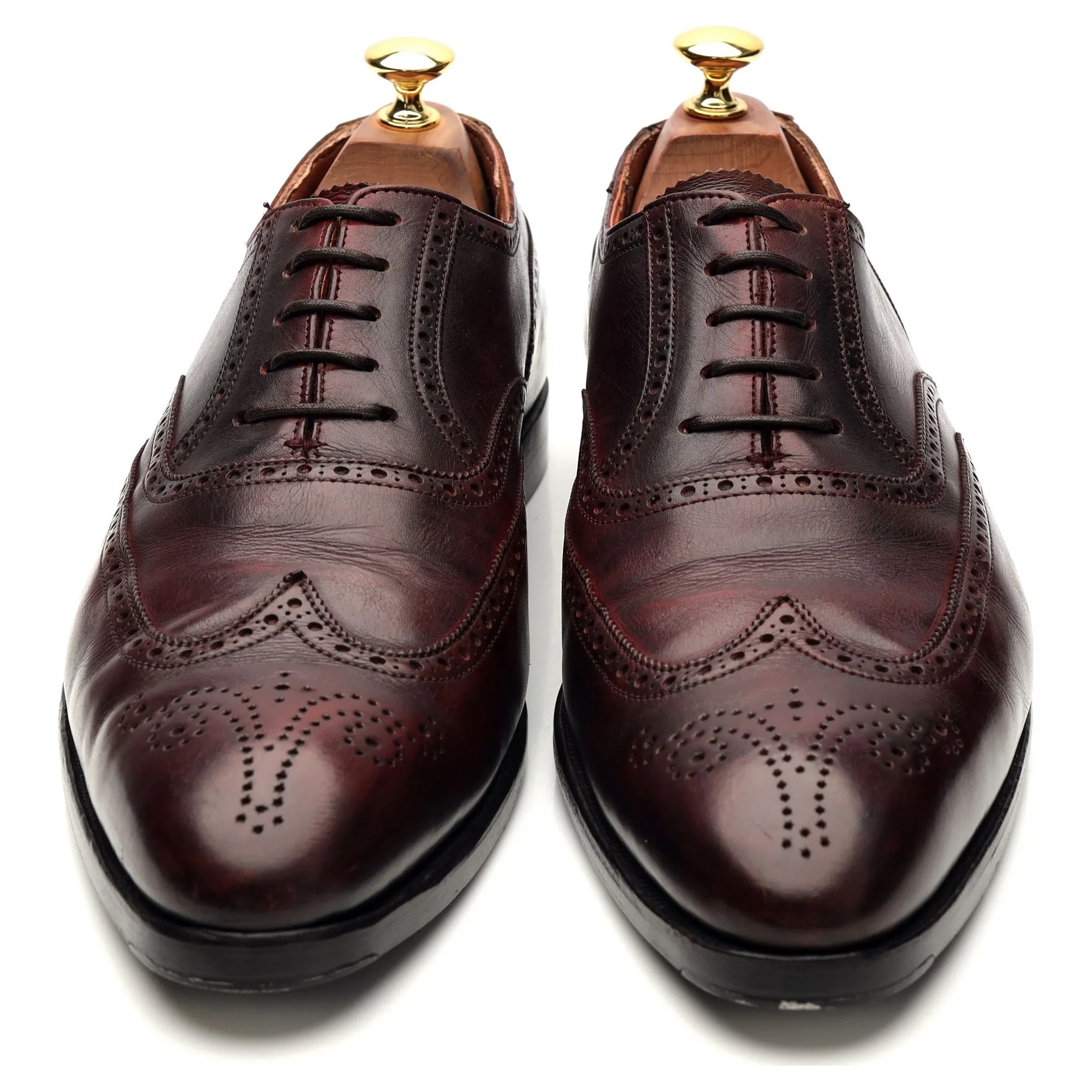 'Reuben' Burgundy Leather Oxford Brogue UK 9 E
