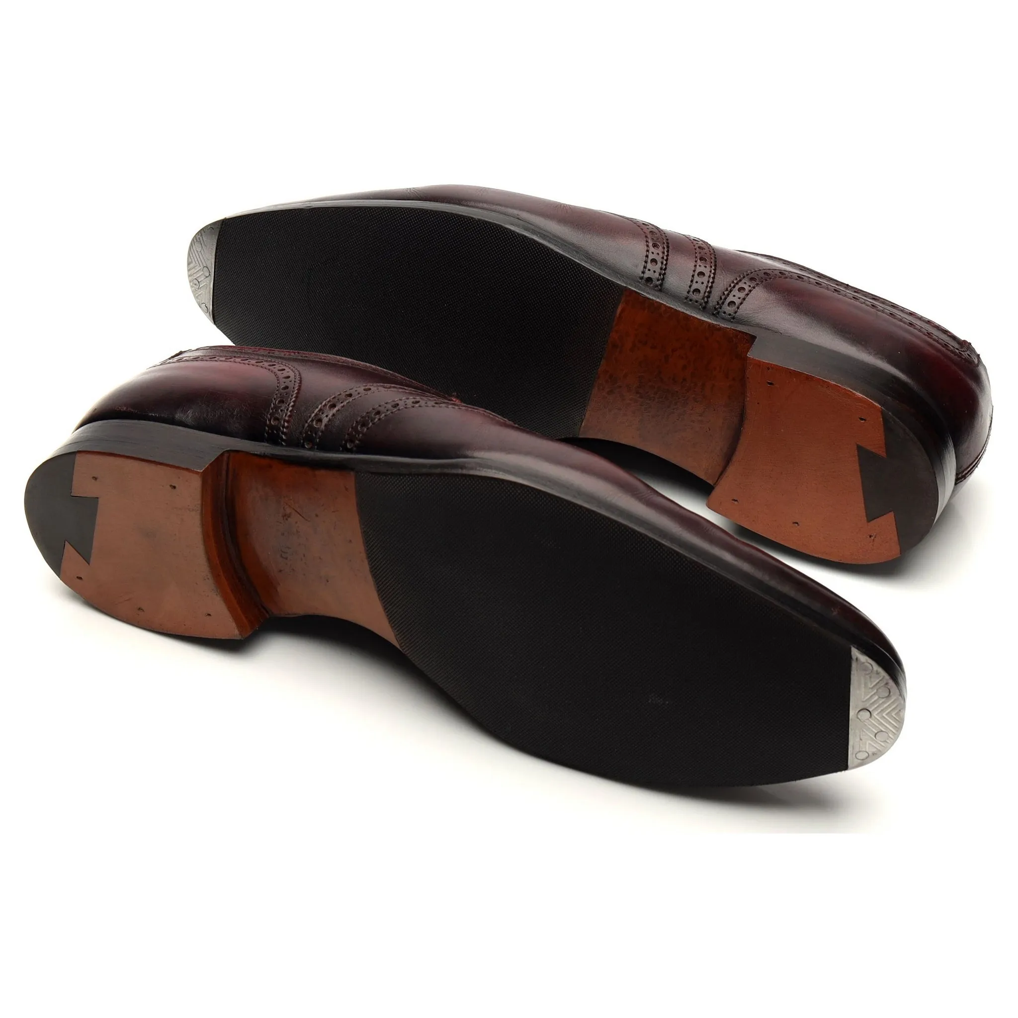'Reuben' Burgundy Leather Oxford Brogue UK 9 E