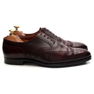 'Reuben' Burgundy Leather Oxford Brogue UK 9 E