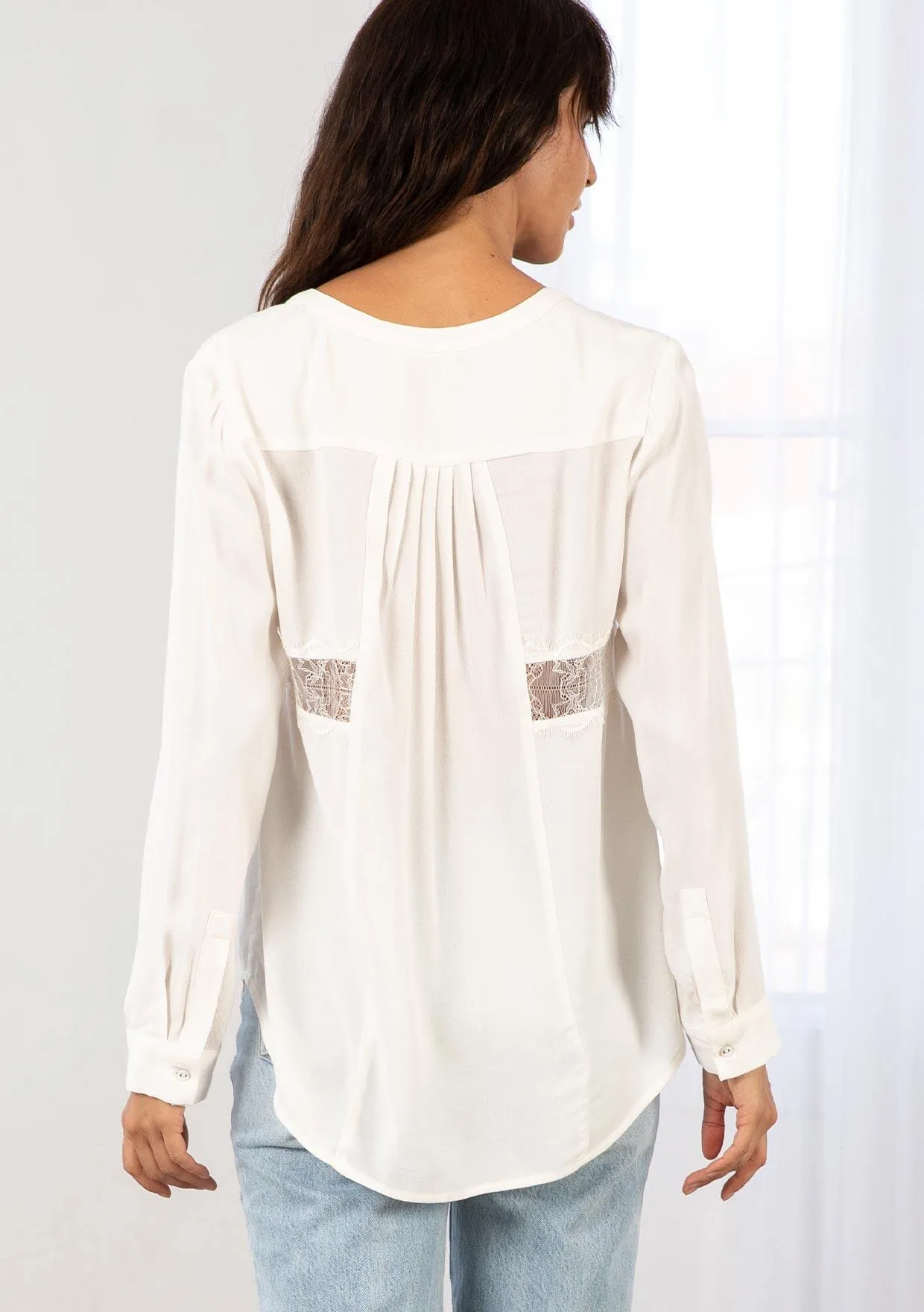 Rococo Lace Button Up Top