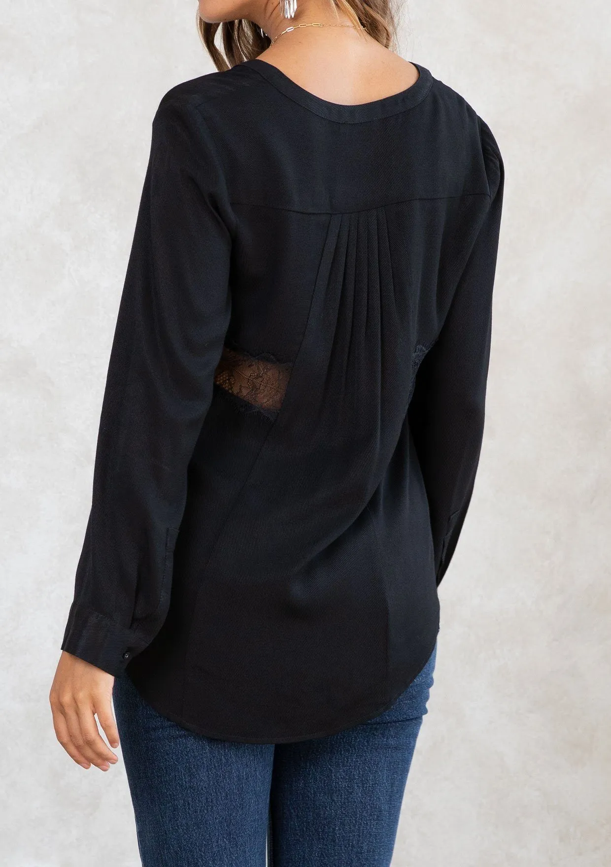 Rococo Lace Button Up Top