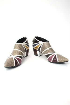 Rodarte Patchwork Embossed Boots