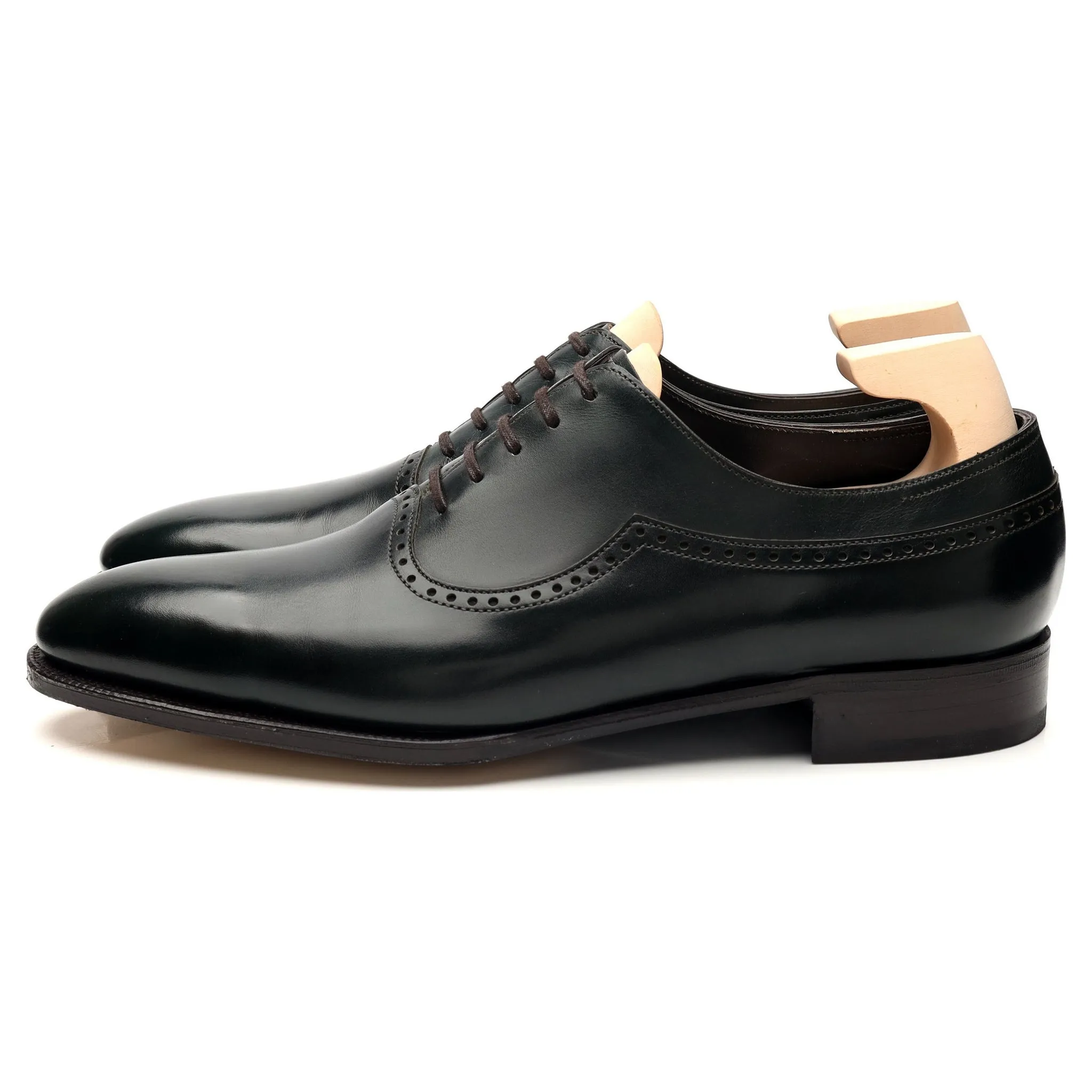 'Rothley' Dark Green Leather Oxford UK 8.5 E