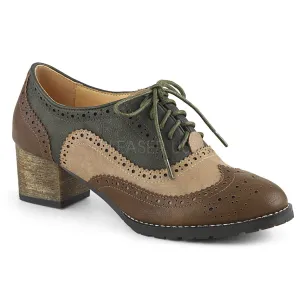 RUSSELL-34  Brown-multi Faux Leather
