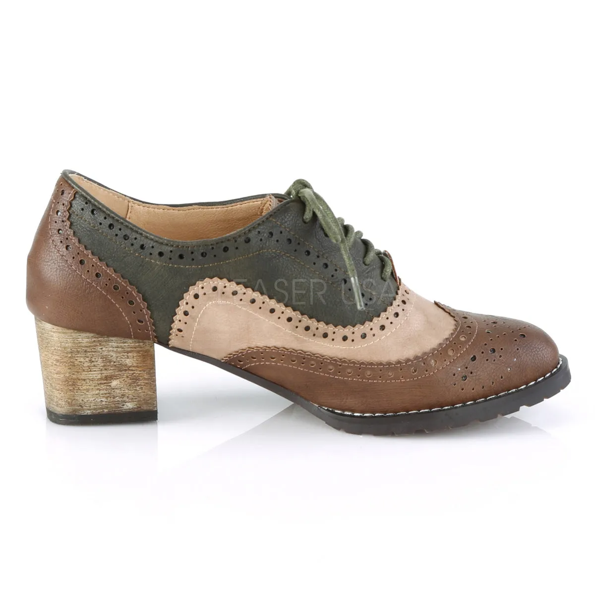 RUSSELL-34  Brown-multi Faux Leather
