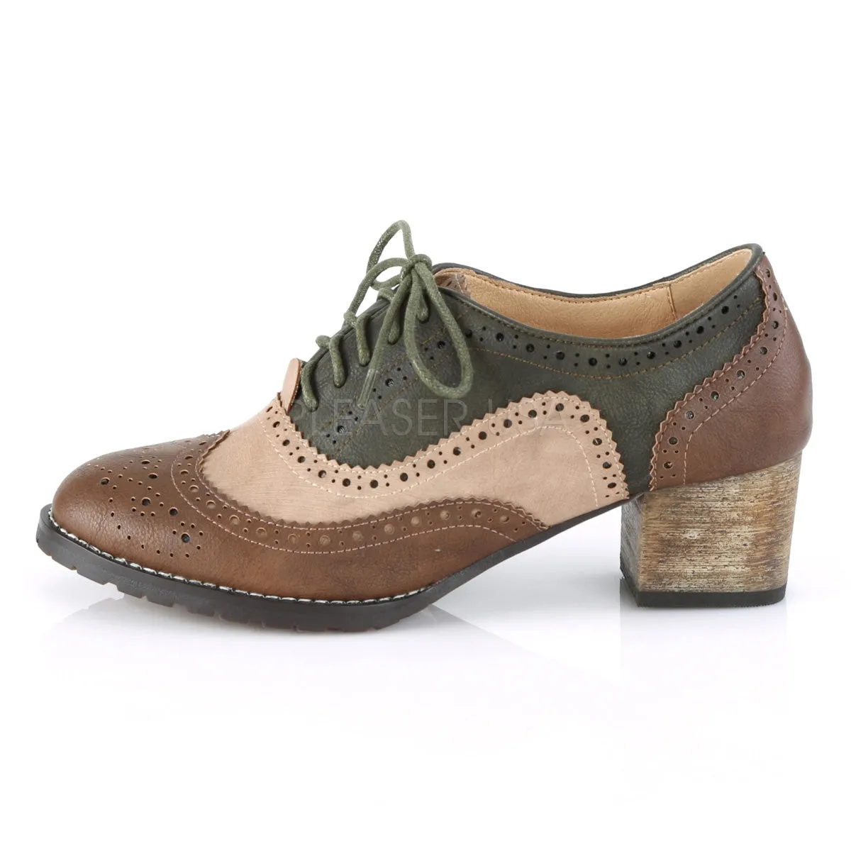 RUSSELL-34  Brown-multi Faux Leather