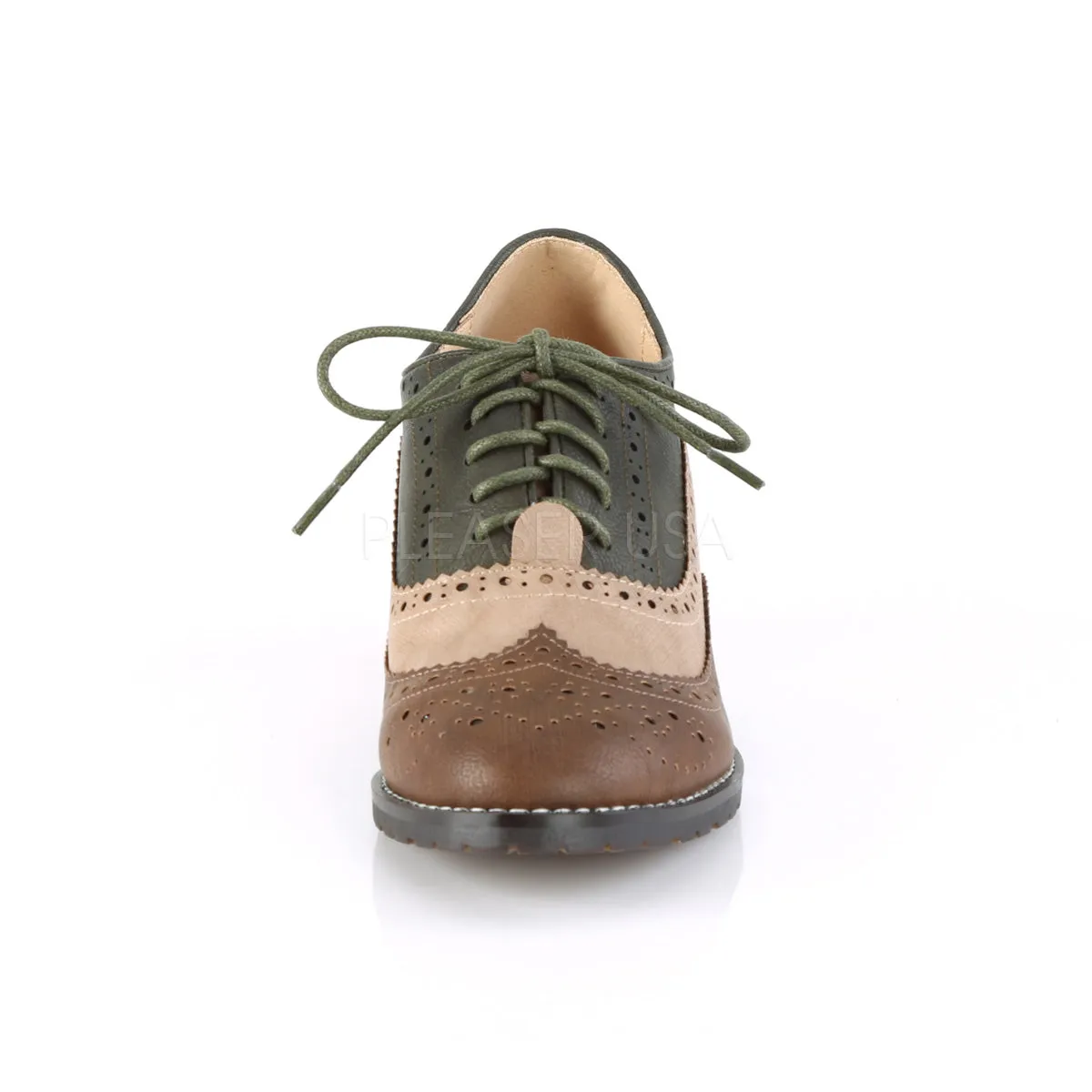 RUSSELL-34  Brown-multi Faux Leather
