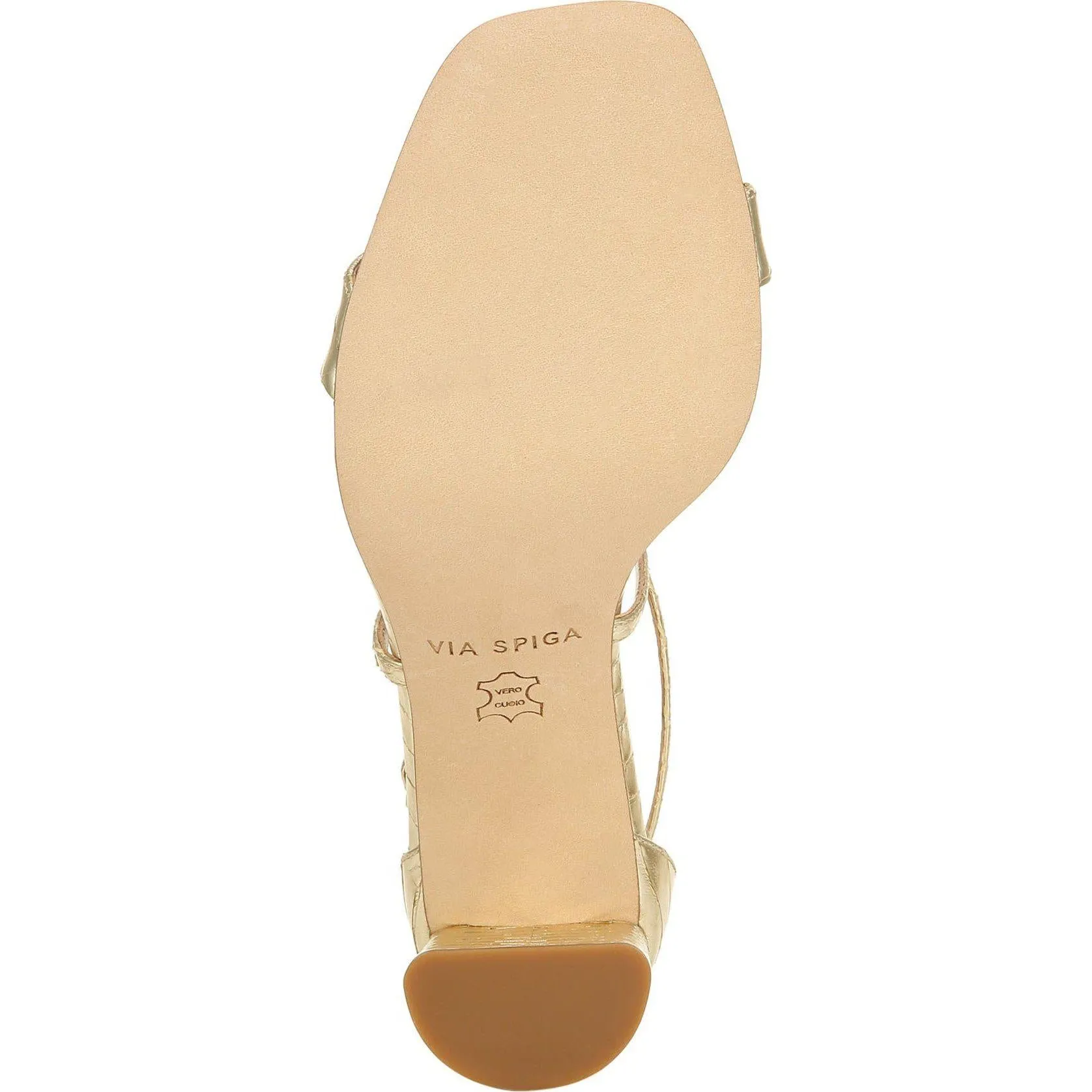 Sabinne Snake-Embossed Block-Heel Sandals