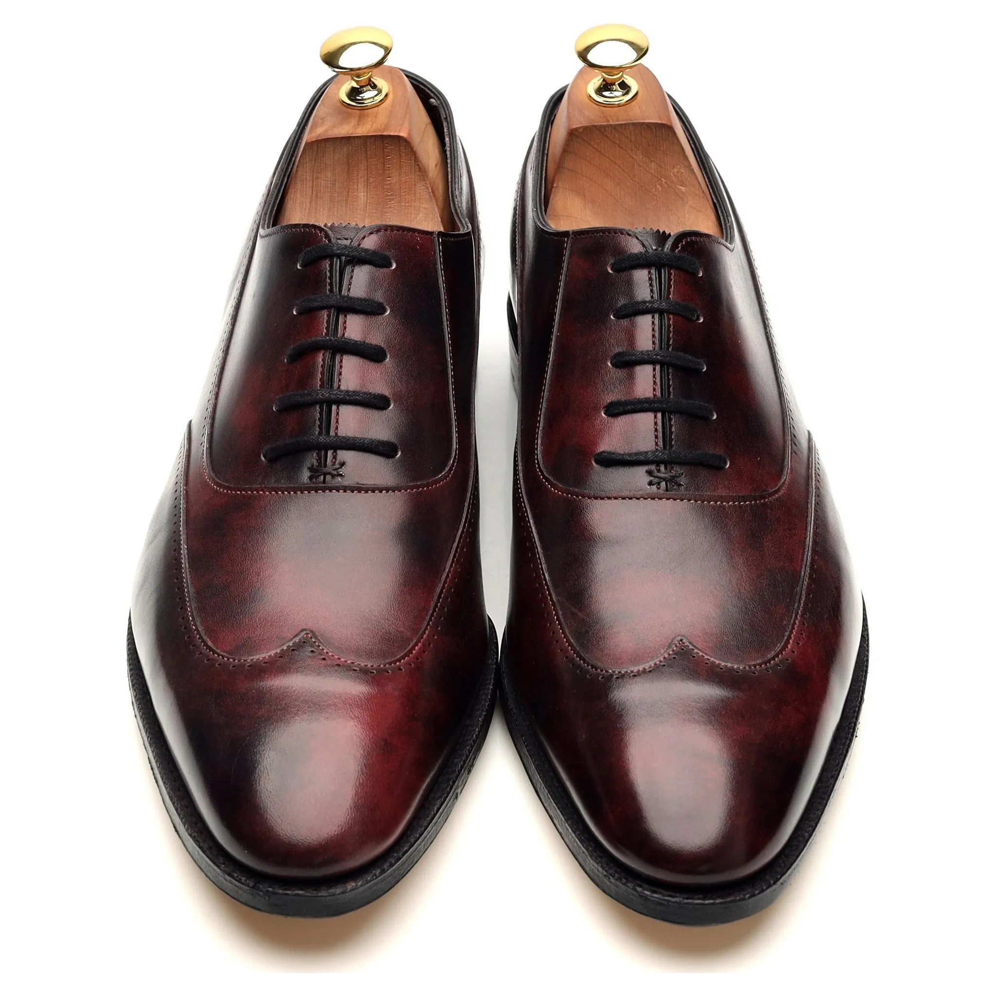 Saint Crepin 2020 'Strand' Burgundy Museum Leather Oxford UK 10 E