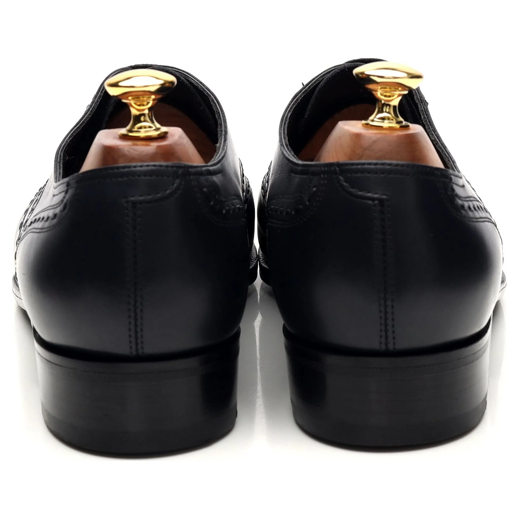 Saint Crepin 2024 'Henry' Navy Blue Leather Oxford UK 9 E