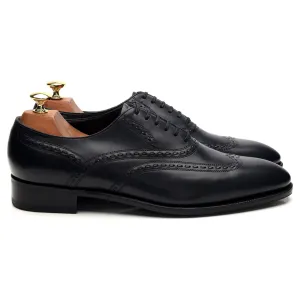 Saint Crepin 2024 'Henry' Navy Blue Leather Oxford UK 9 E