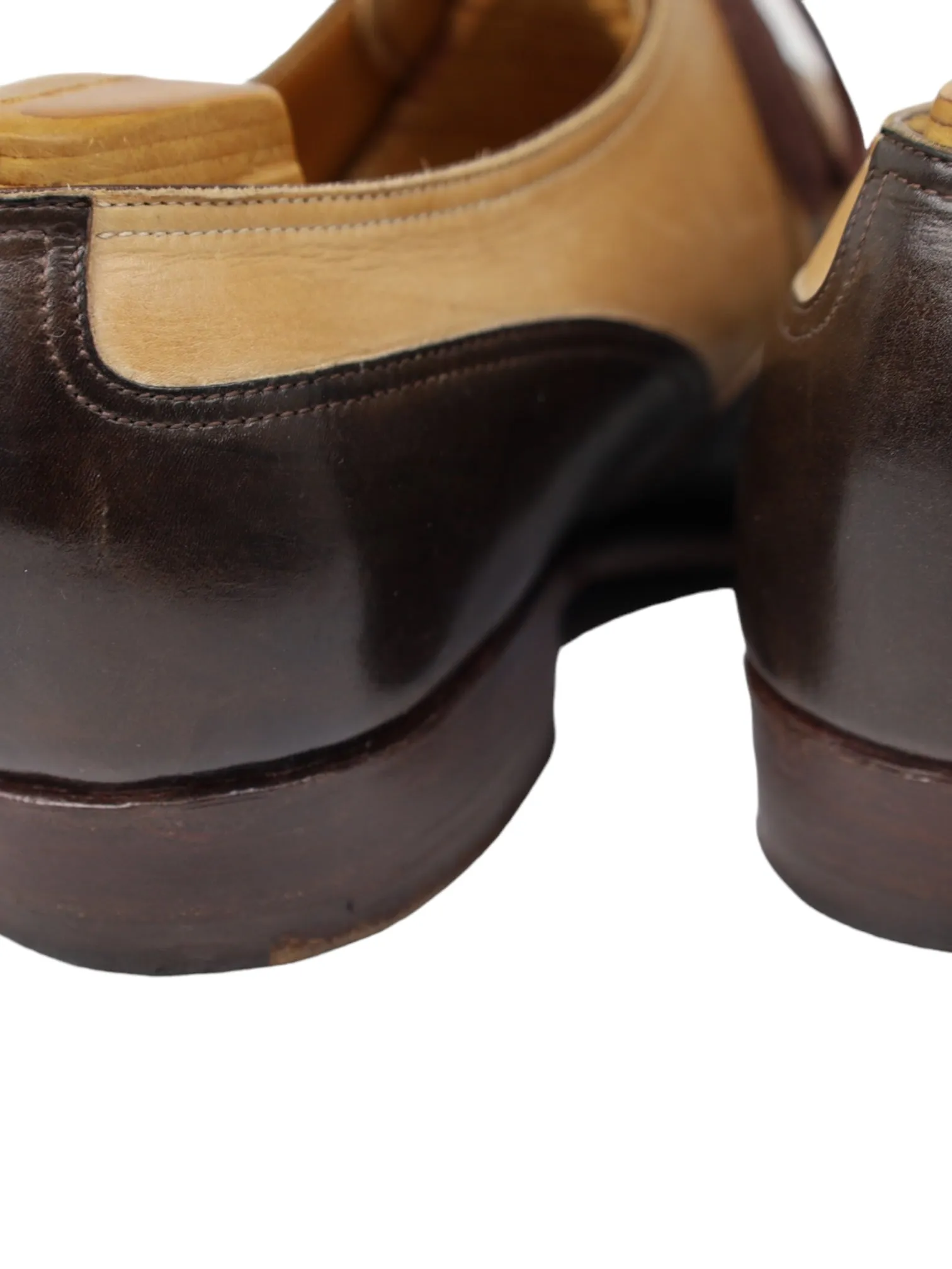 Saint Crispins Brown Wing-Tip Oxford Shoes