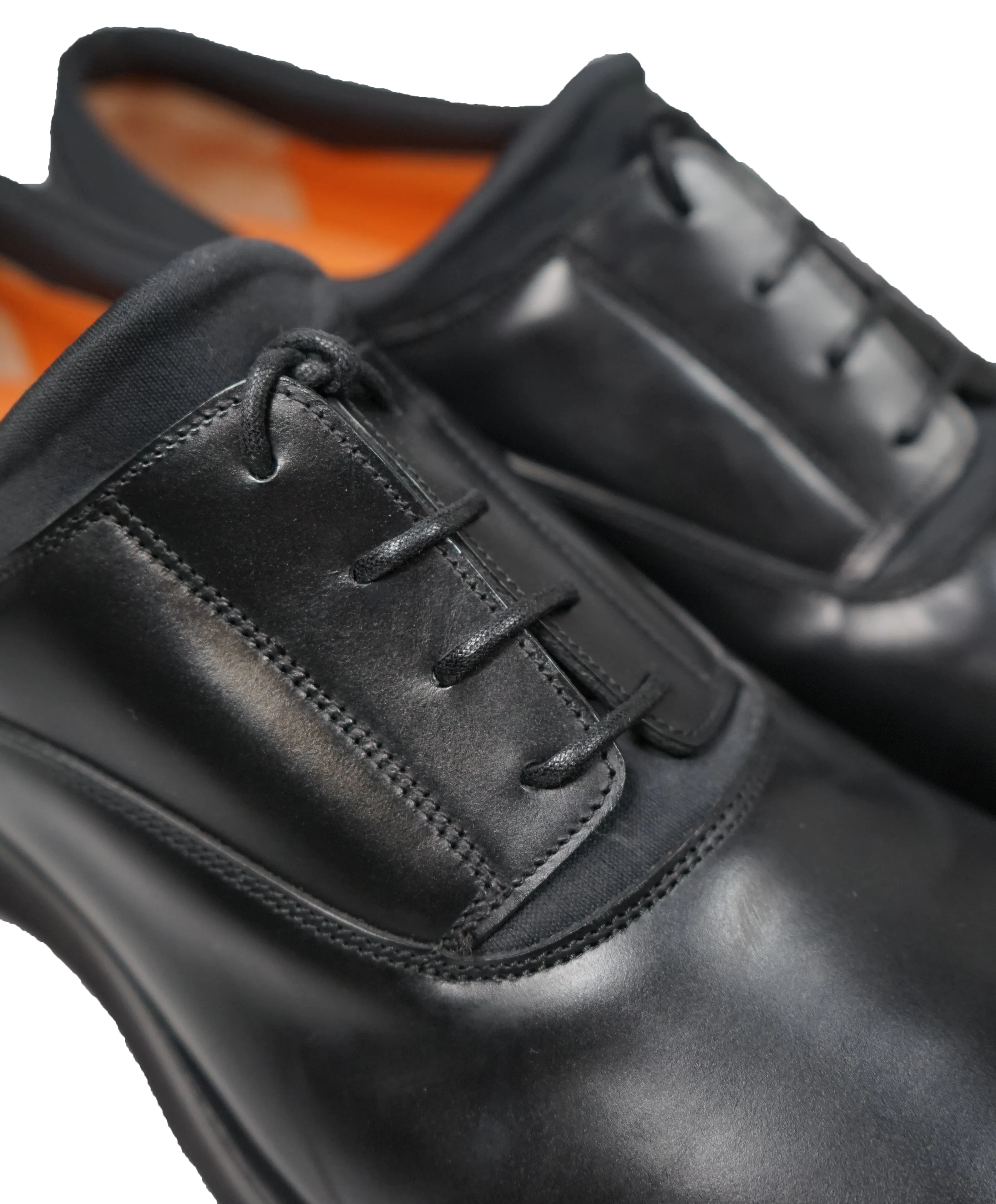 SANTONI - Black Oxford Sneaker Dress Shoe - 11US