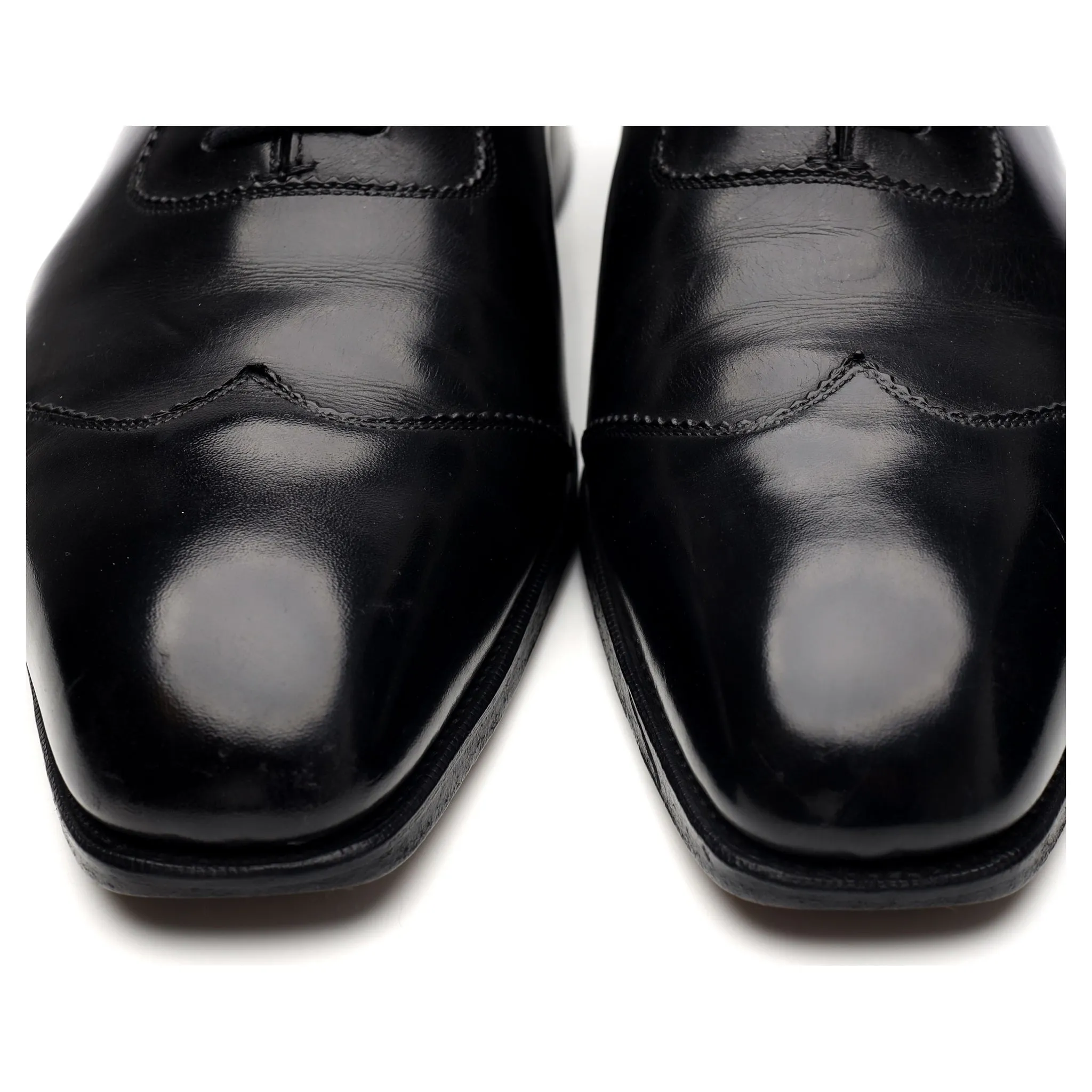 'Saxmundham' Black Leather Oxford UK 10 D