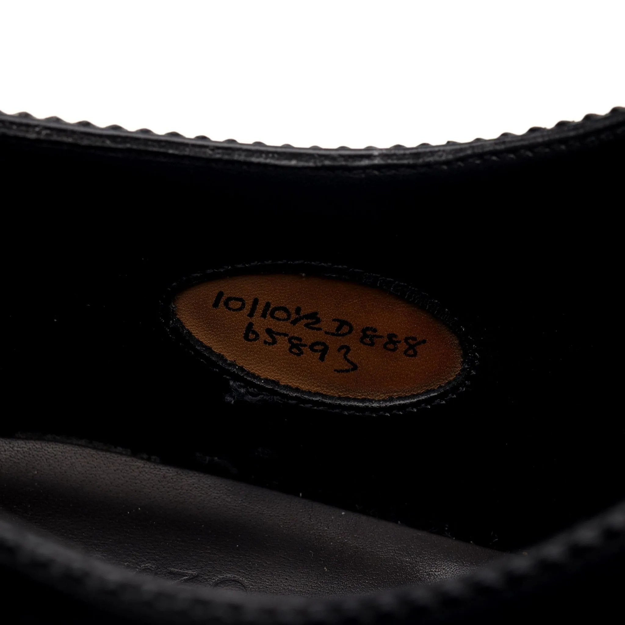 'Saxmundham' Black Leather Oxford UK 10 D