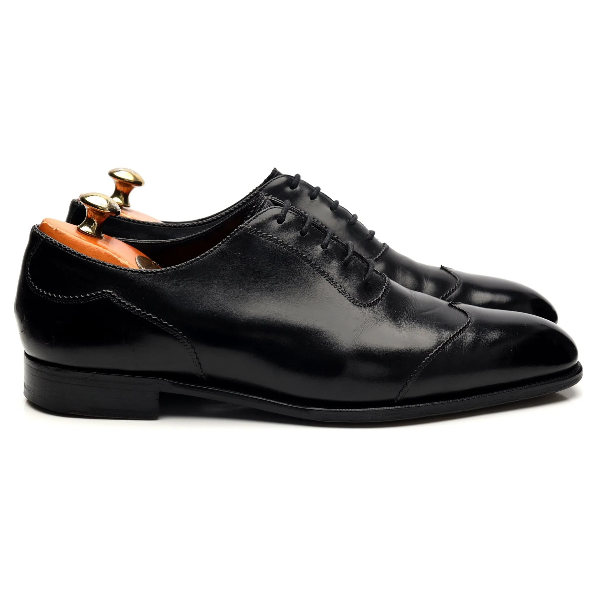 'Saxmundham' Black Leather Oxford UK 10 D