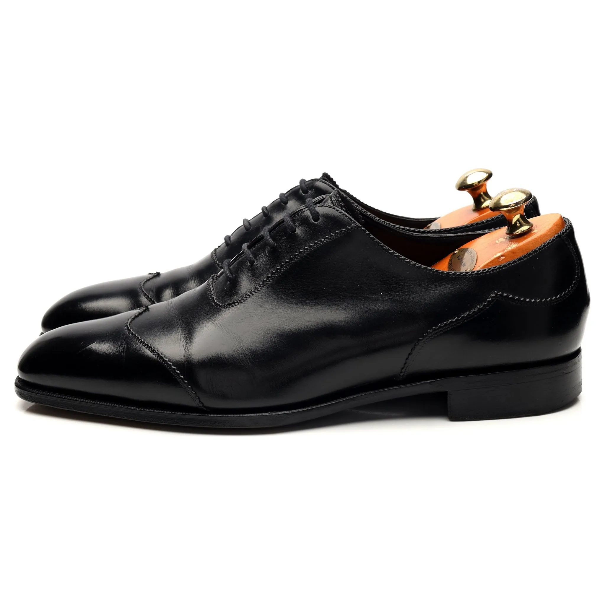 'Saxmundham' Black Leather Oxford UK 10 D