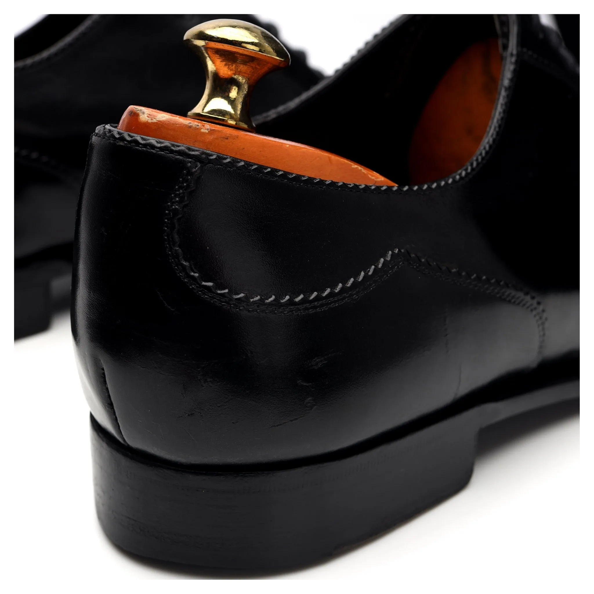 'Saxmundham' Black Leather Oxford UK 10 D