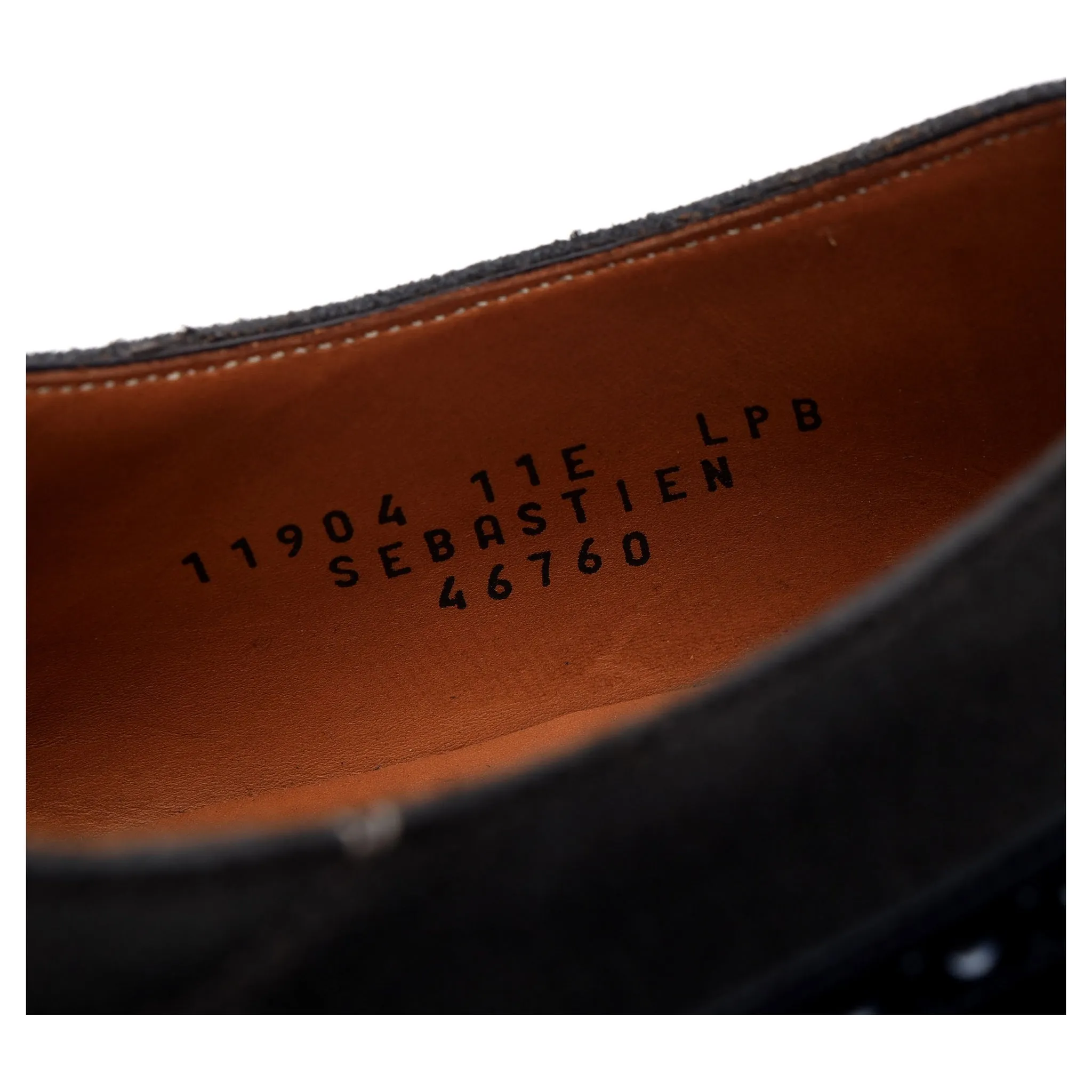 'Sebastien' Navy Blue Museum Leather Oxford UK 11 E