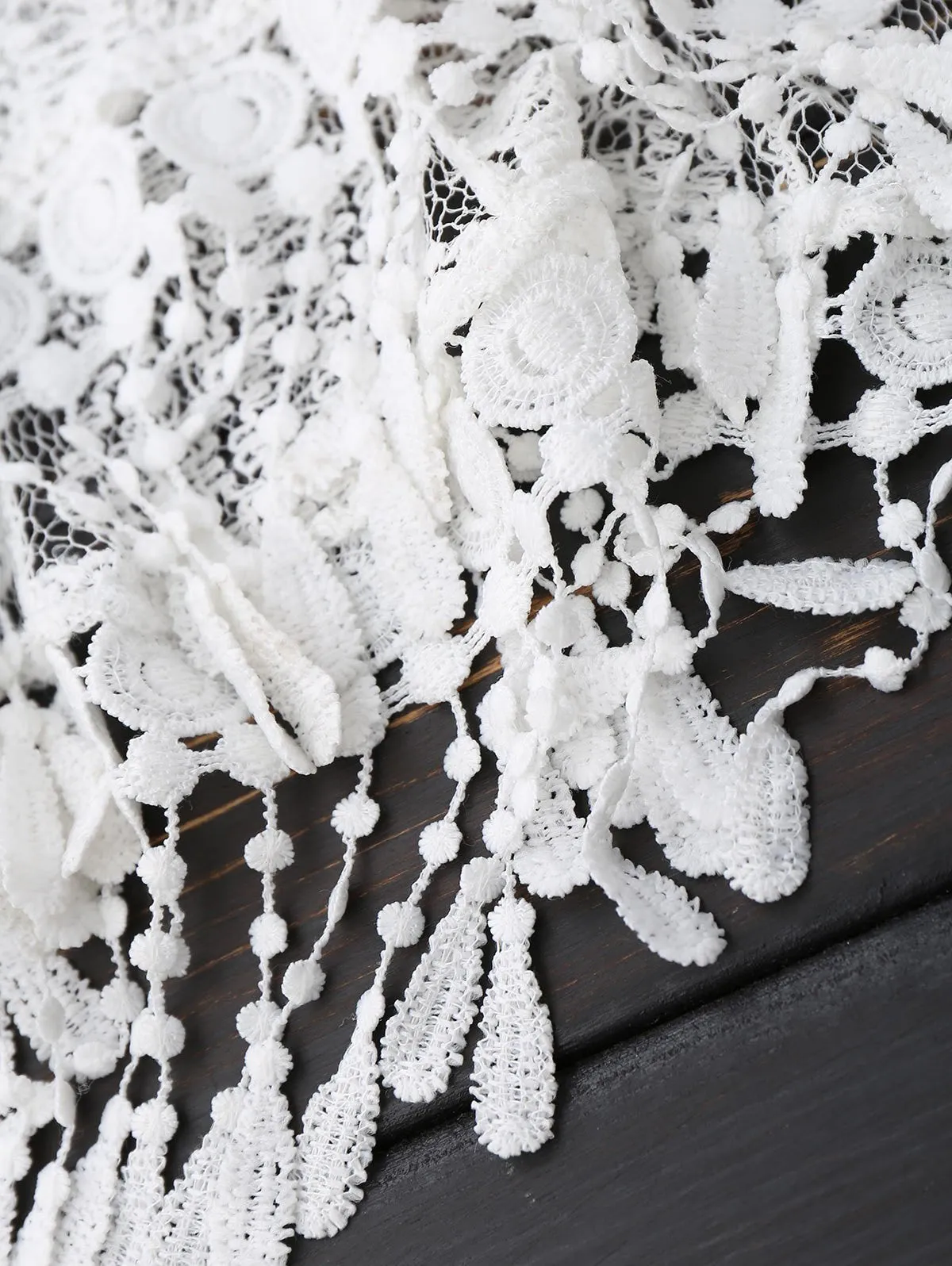 Sexy Halter Lace Fringed Backless Dress