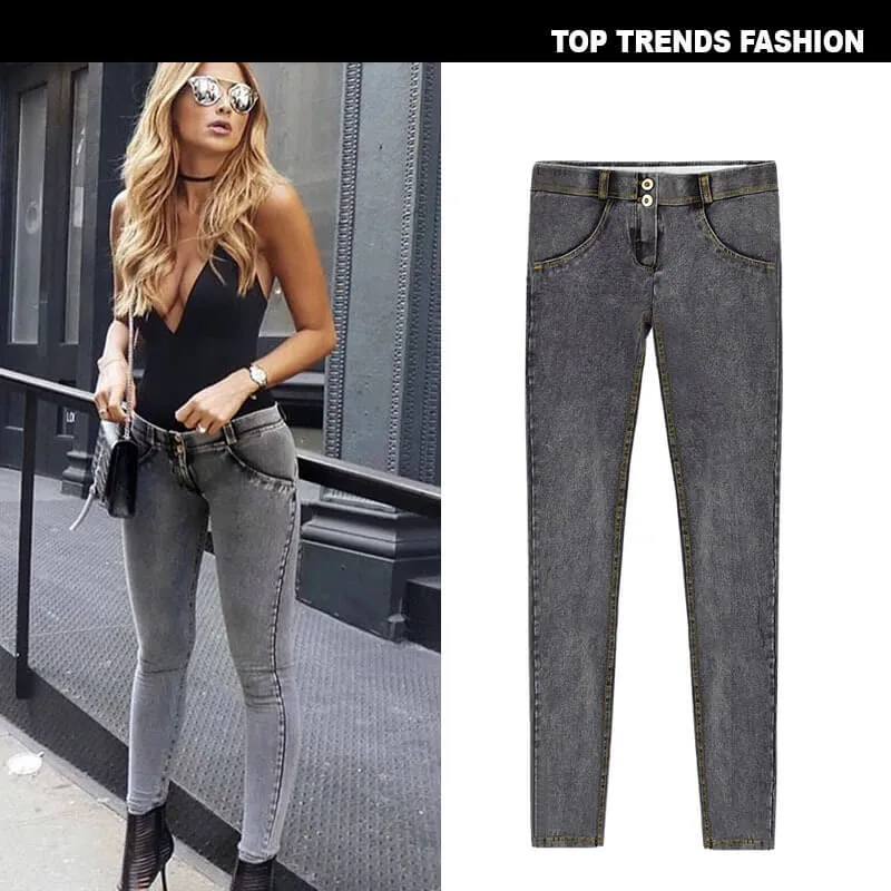Sexy Pencil Pants Low Women's Jeans Tight Buttocks Long Pants