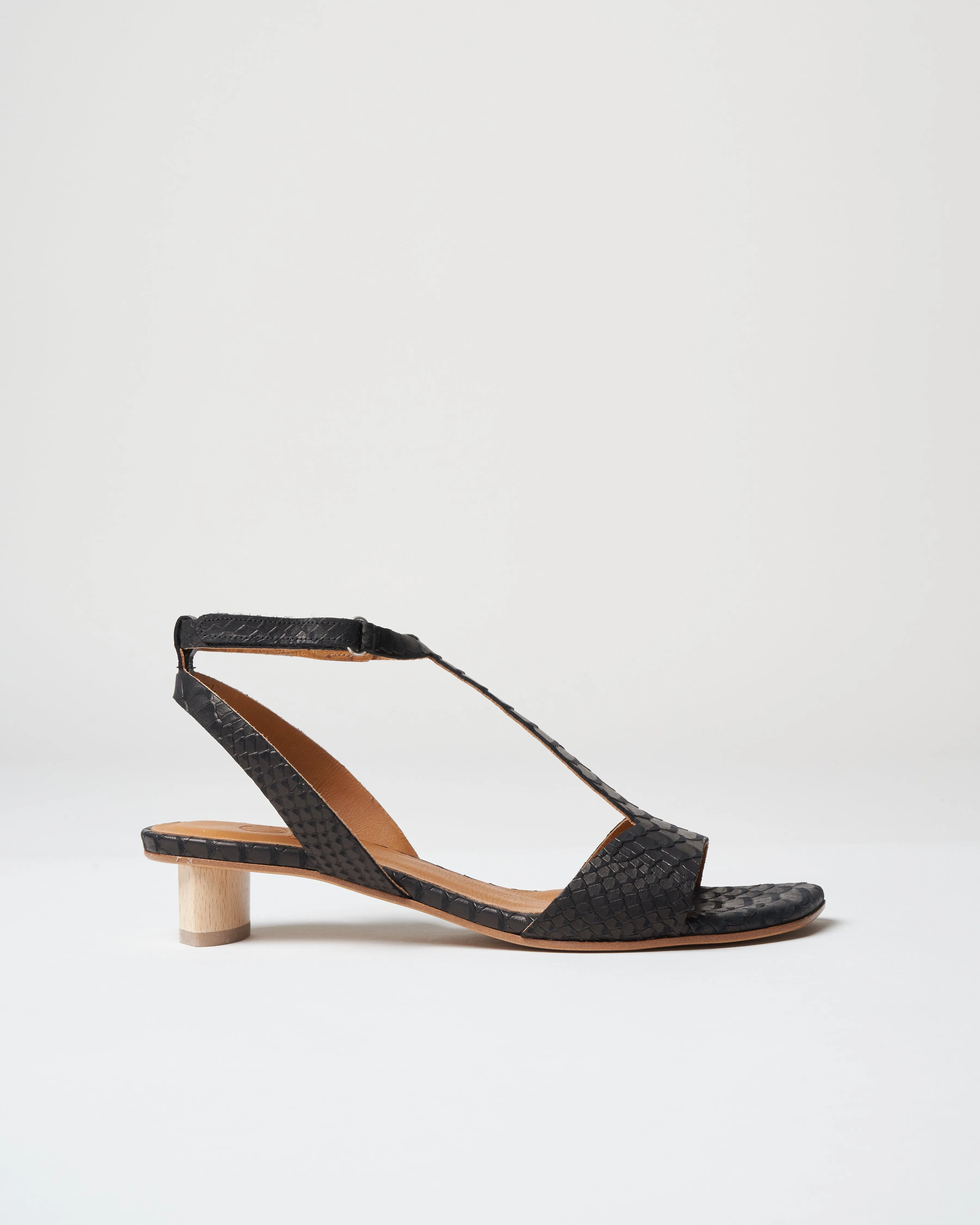 shell heel - black