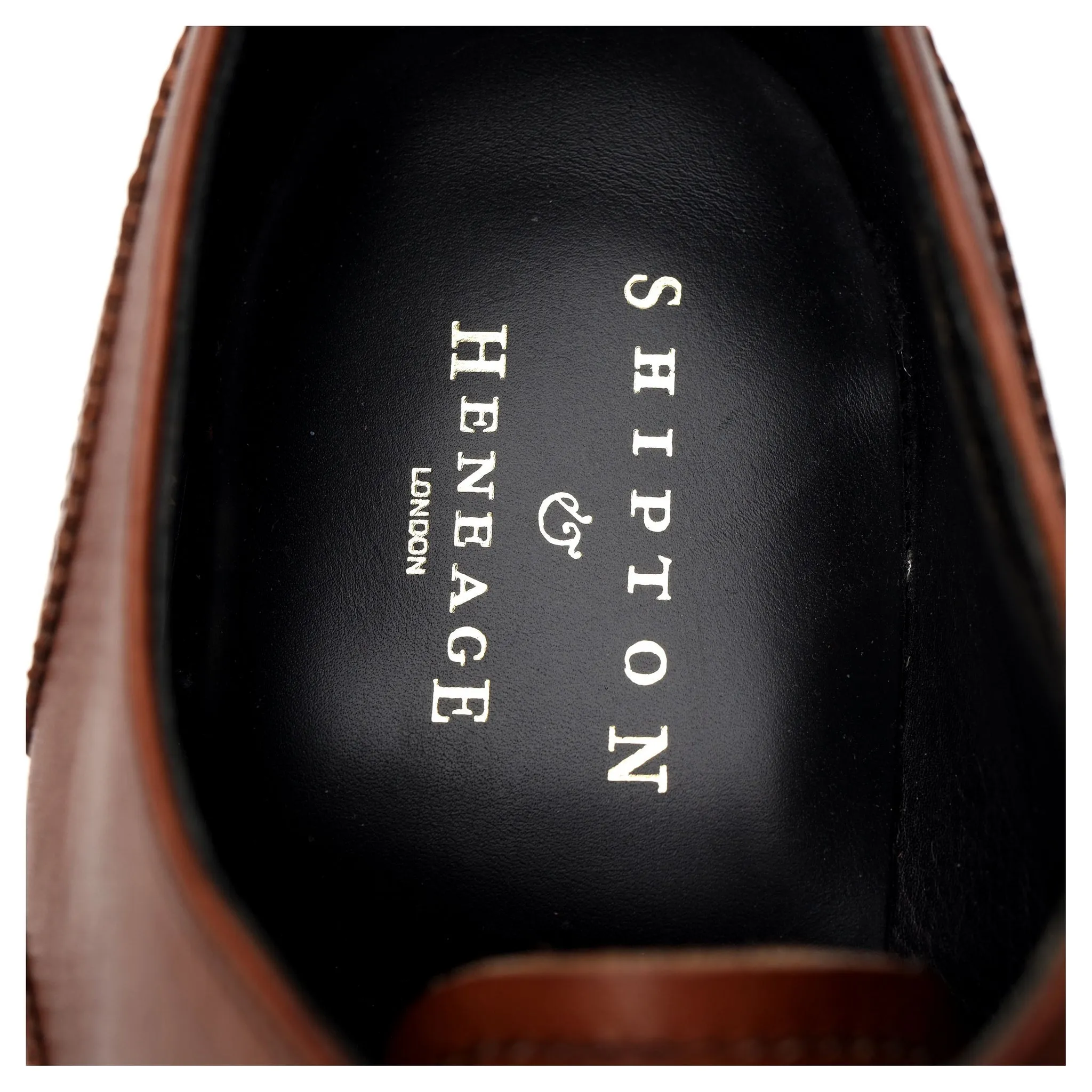 Shipton & Heneage 'Burlington' Brown Leather Oxford Brogue UK 11 F