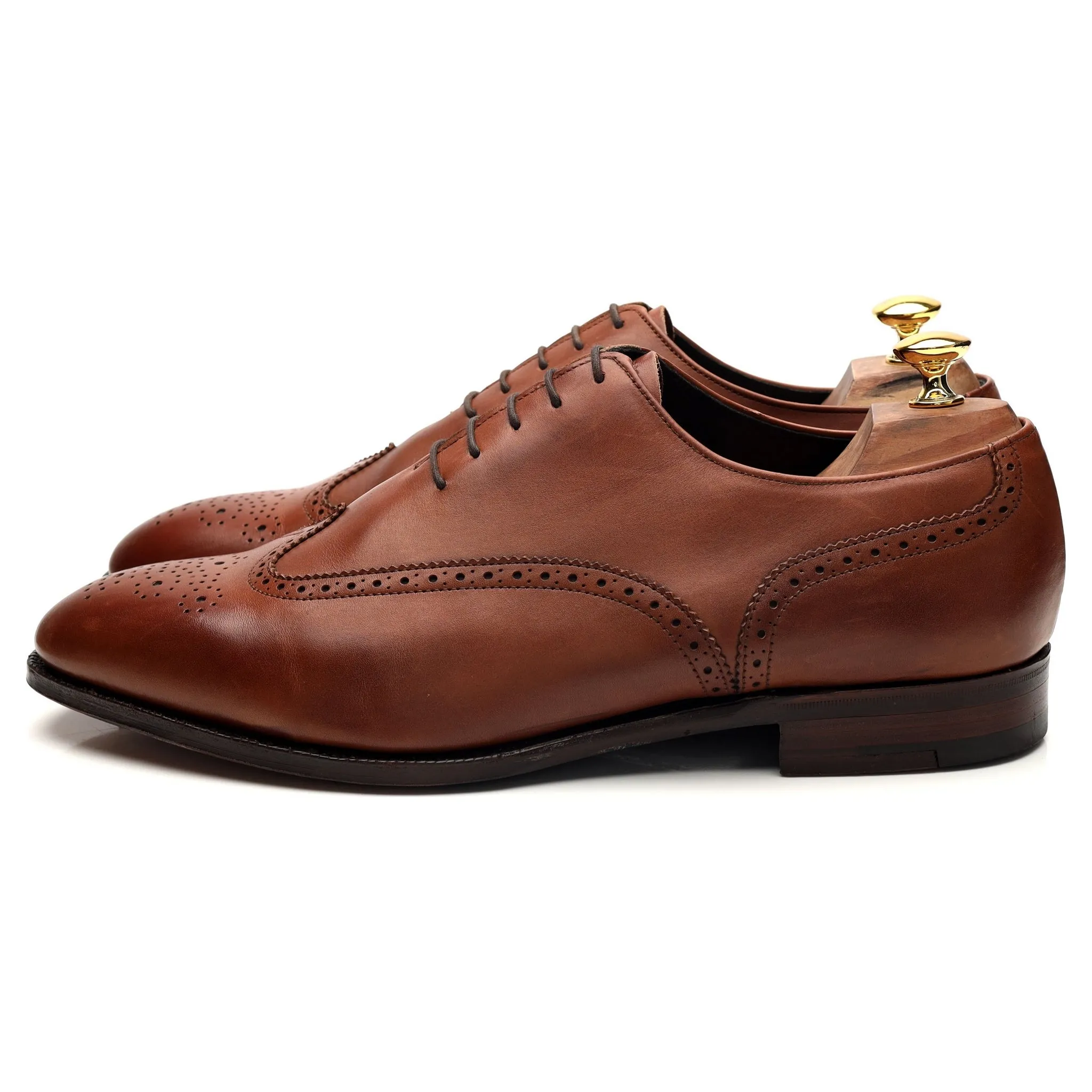 Shipton & Heneage 'Burlington' Brown Leather Oxford Brogue UK 11 F