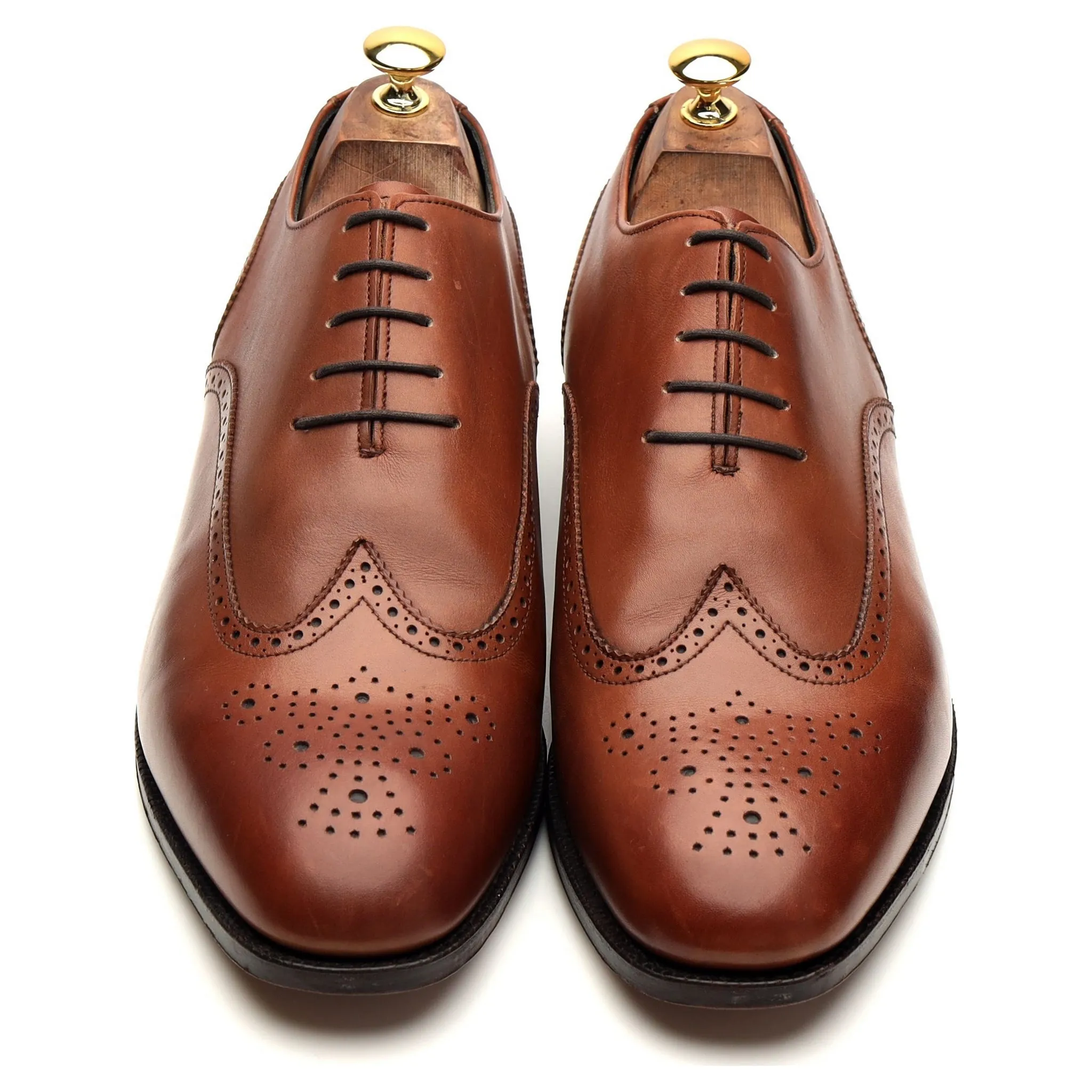 Shipton & Heneage 'Burlington' Brown Leather Oxford Brogue UK 11 F