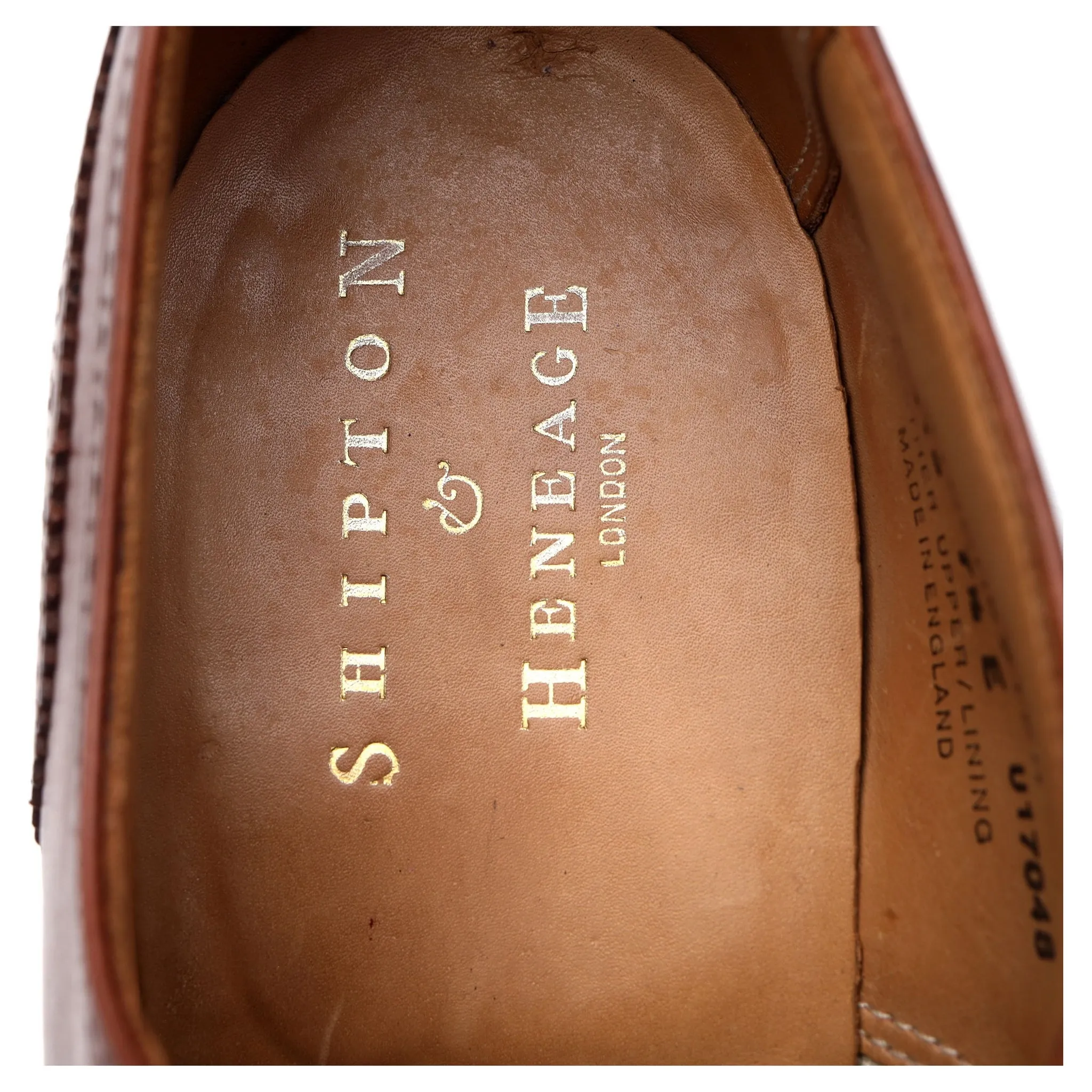 Shipton & Heneage 'Winchester' Tan Brown Leather Oxford Brogue UK 7.5 E
