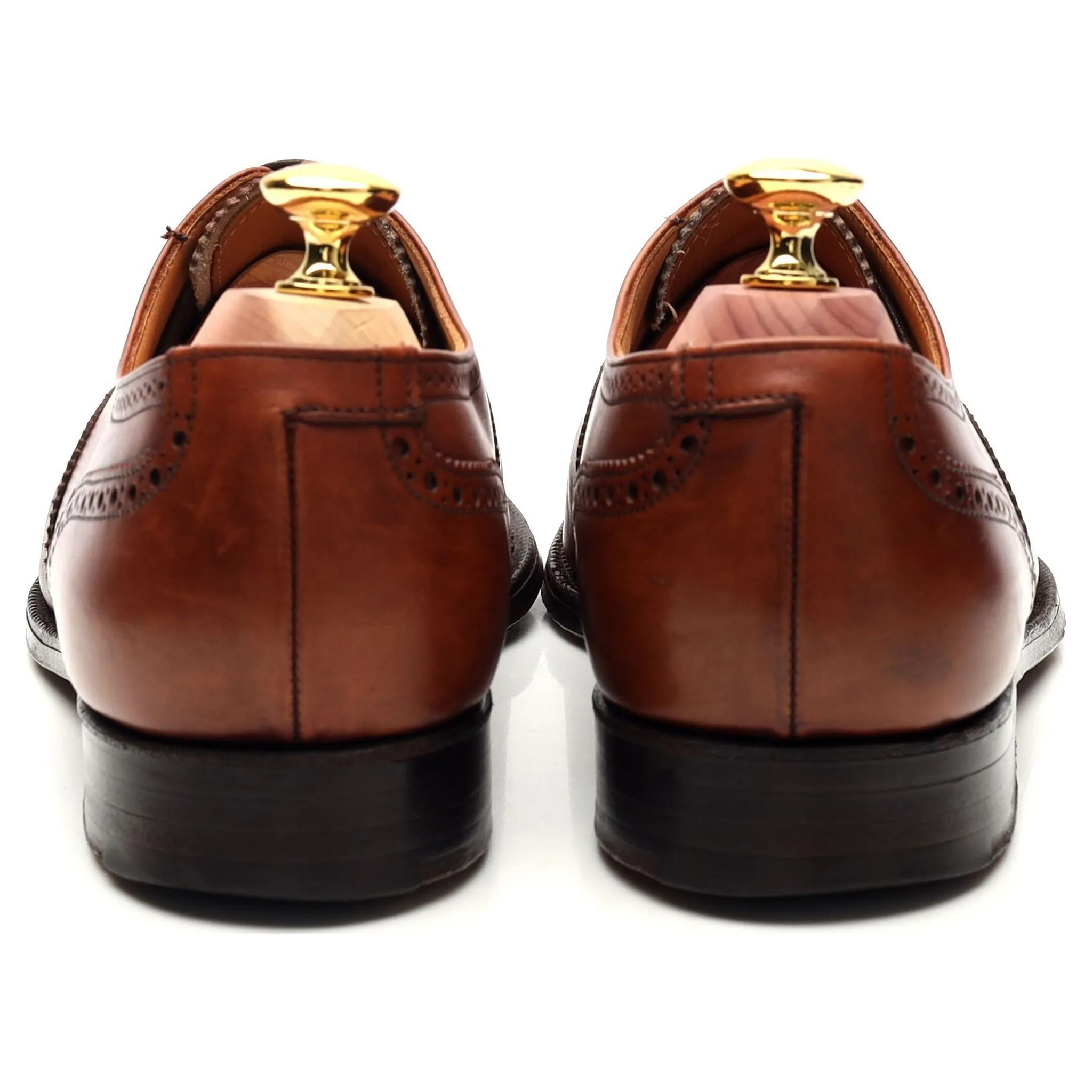 Shipton & Heneage 'Winchester' Tan Brown Leather Oxford Brogue UK 7.5 E