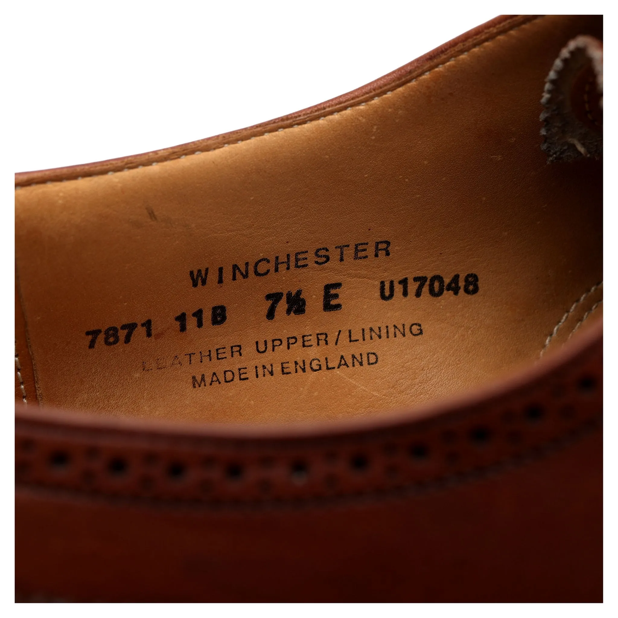 Shipton & Heneage 'Winchester' Tan Brown Leather Oxford Brogue UK 7.5 E