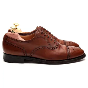 Shipton & Heneage 'Winchester' Tan Brown Leather Oxford Brogue UK 7.5 E