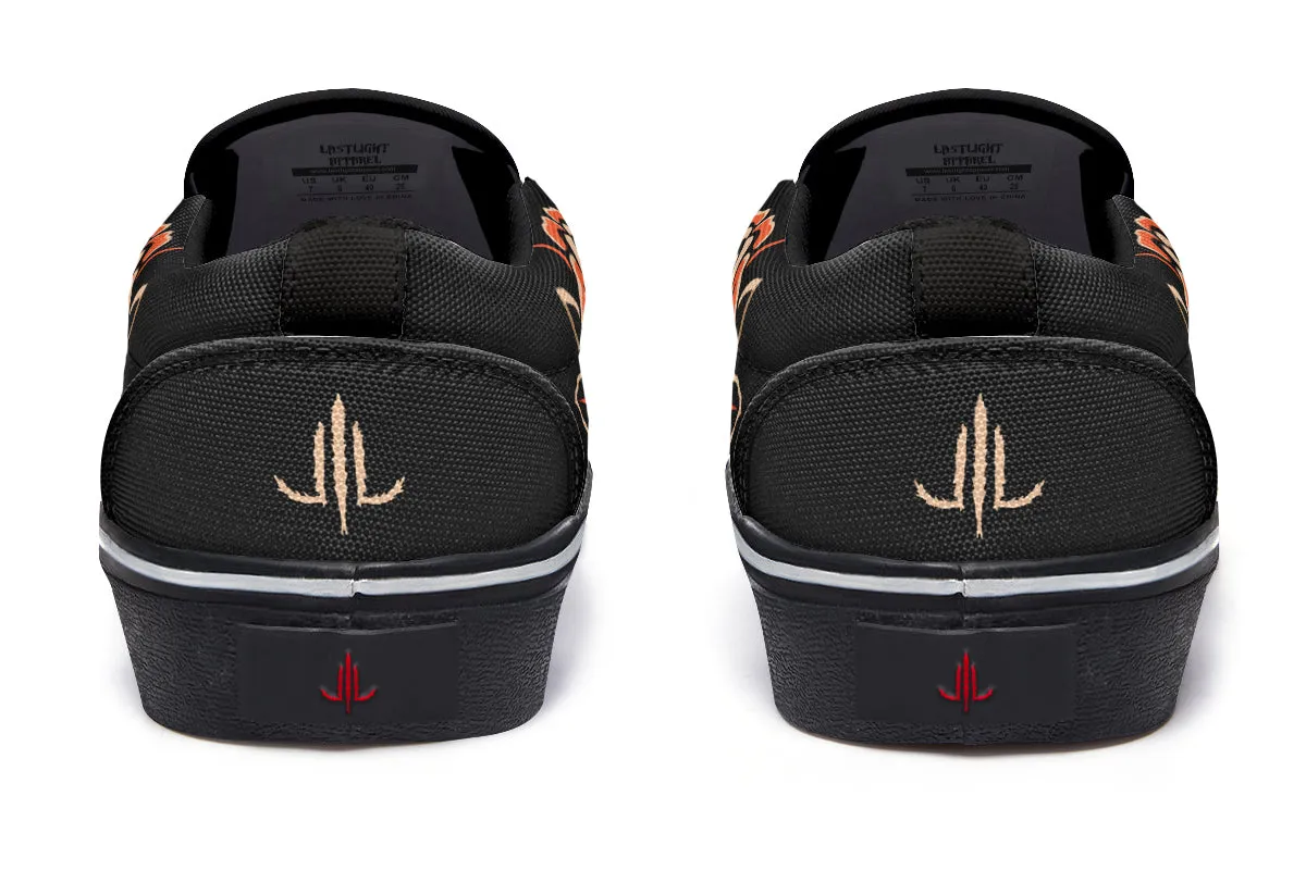 Skeleton Hands Slip On Shoes