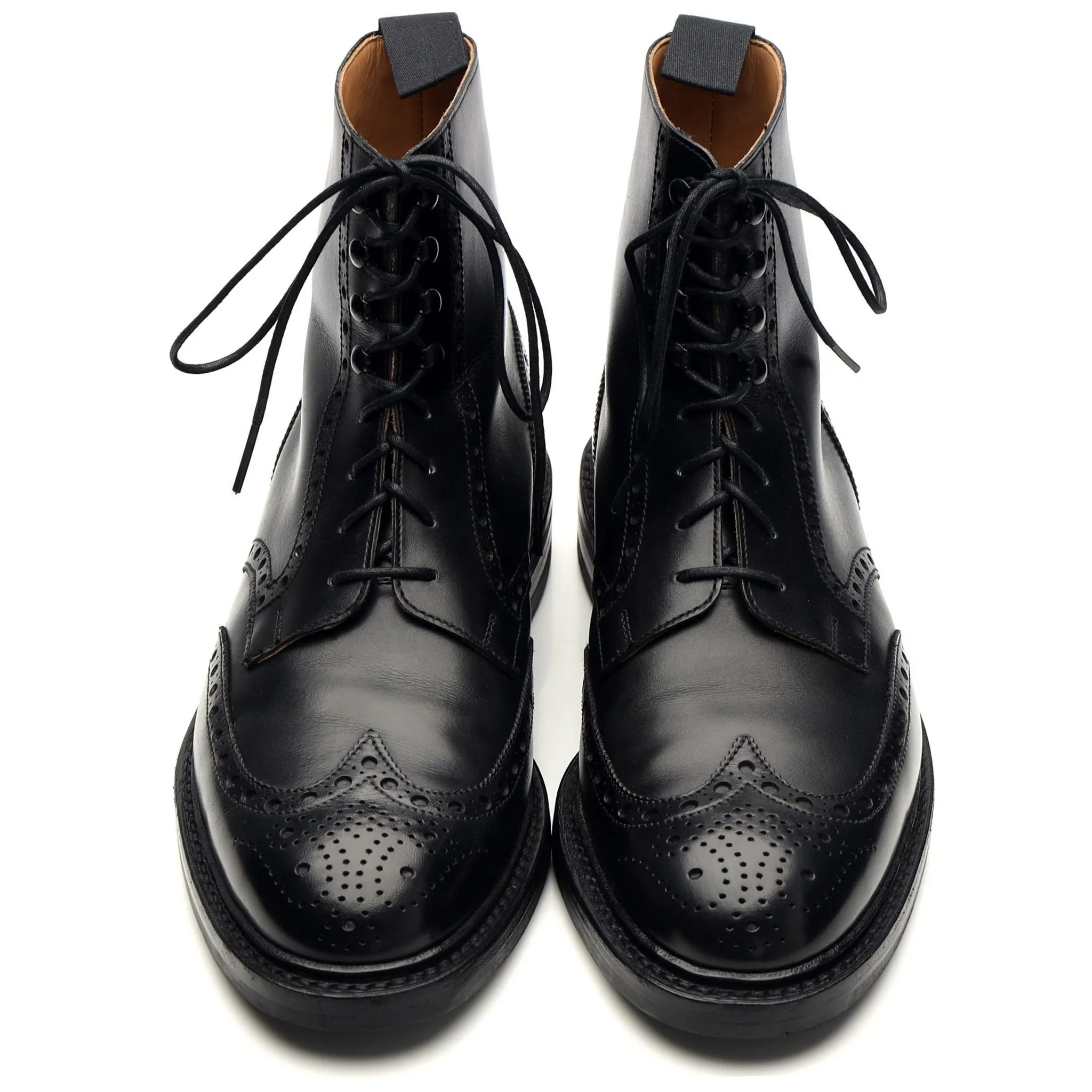 'Skye 3' Black Leather Brogue Boots UK 7 E